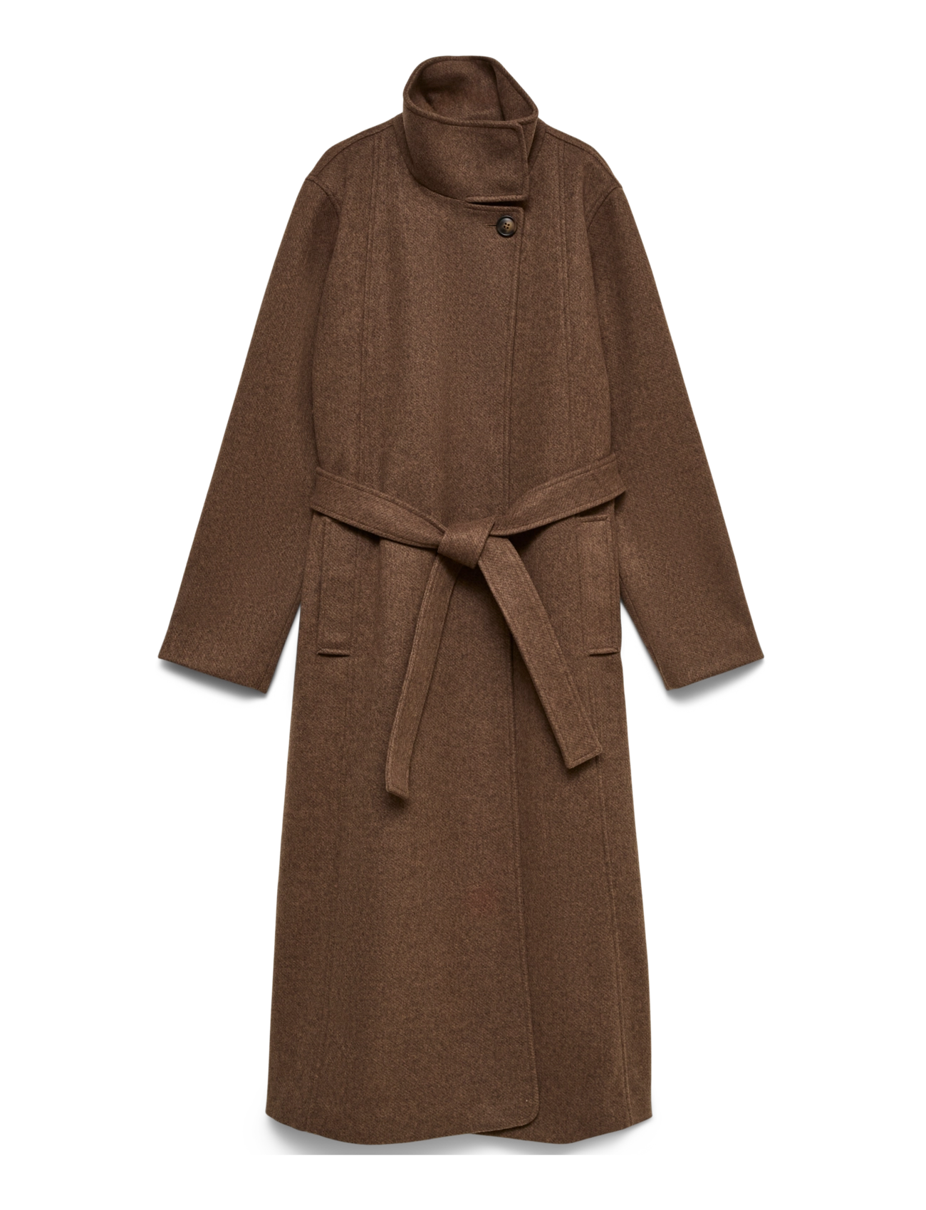 Vero Moda VMJAYNE LONG COAT - Vero Moda - COCOA BROWN / brown