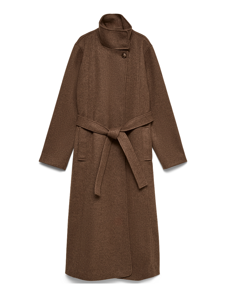 Vero Moda - VMJAYNE LONG COAT - mäntel - cocoa brown - 0