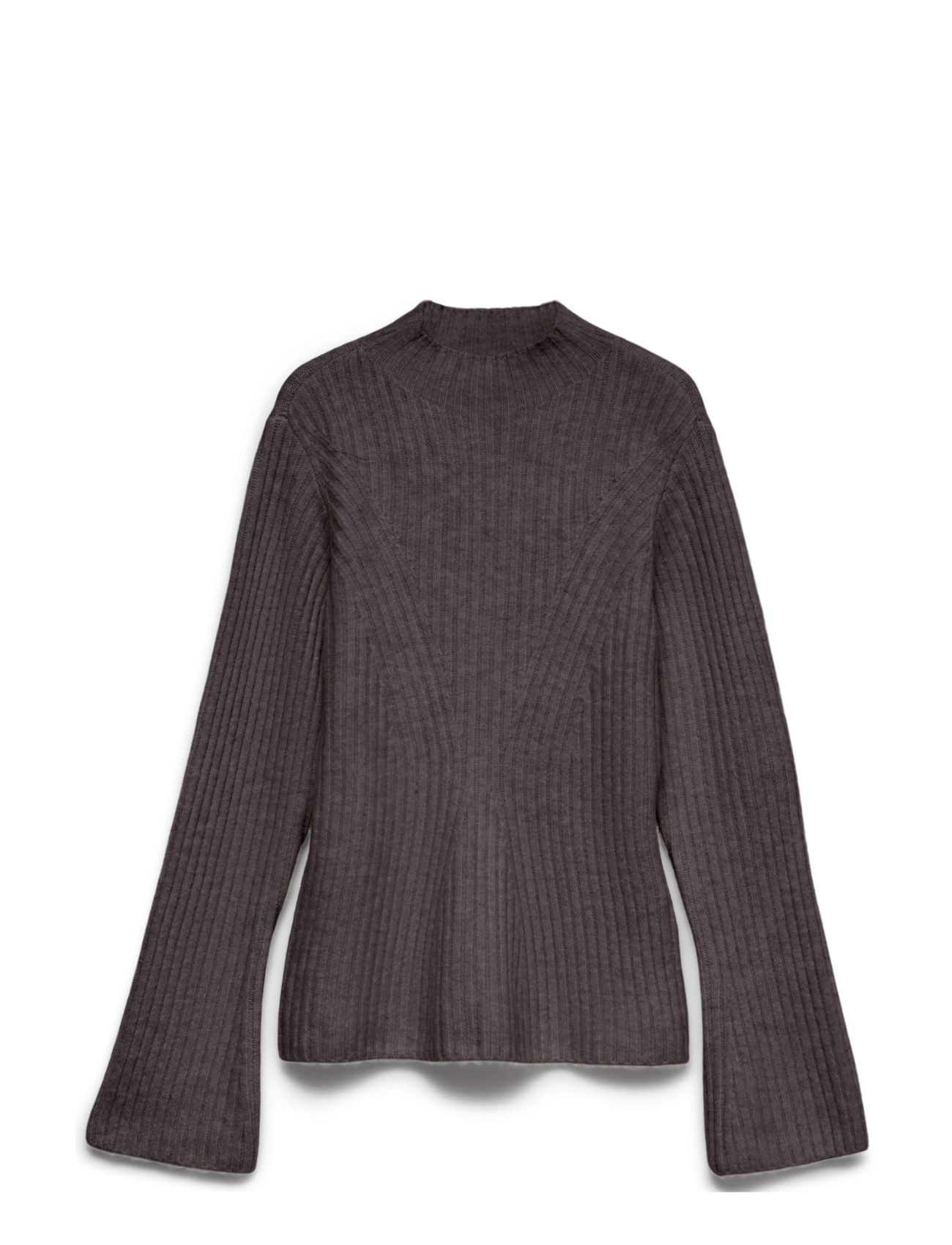 Vero Moda AWLINA LS HIGH NECK KNIT PULLOVER - Striktrøjer - CHOCOLATE TORTE / brown