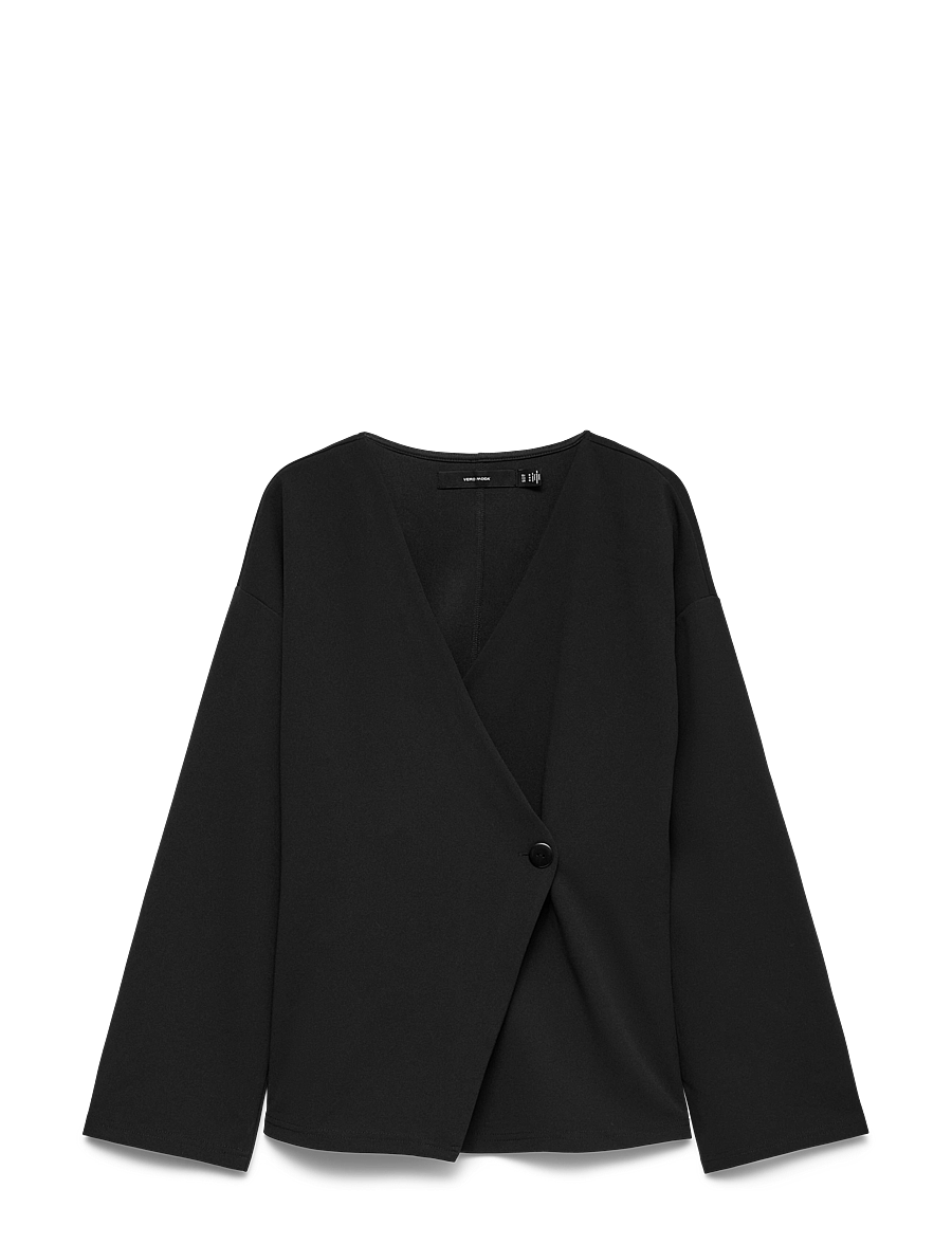 Vero Moda - VMSTAR LS CARDIGAN TOP JRS NOOS - koftor - black - 1
