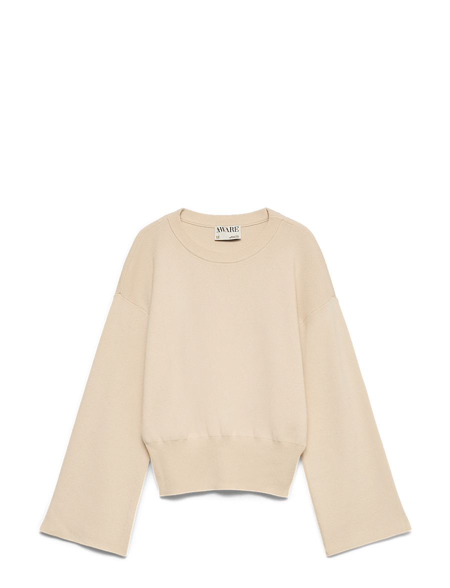 Vero Moda - AWHANNA LS CREW NECK KNIT PULLOVER NOOS - pullover - whitecap gray - 1
