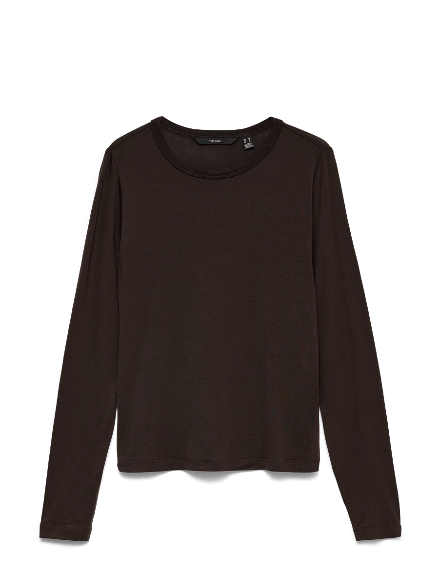 Vero Moda - VMADA LS TOP JRS NOOS - pikkade varrukatega topid - chocolate torte - 0