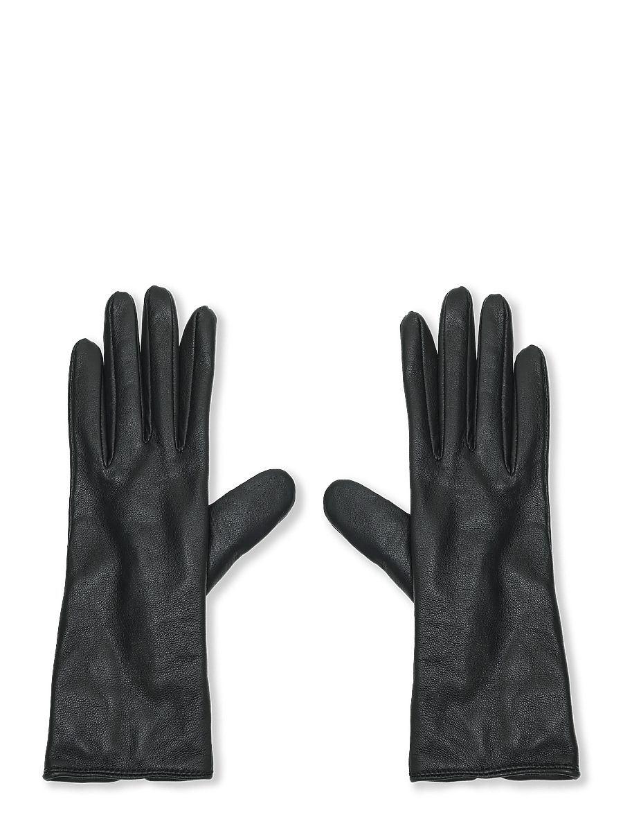 Vero Moda - VMMARY LEATHER GLOVES - læderhandsker - black - 1