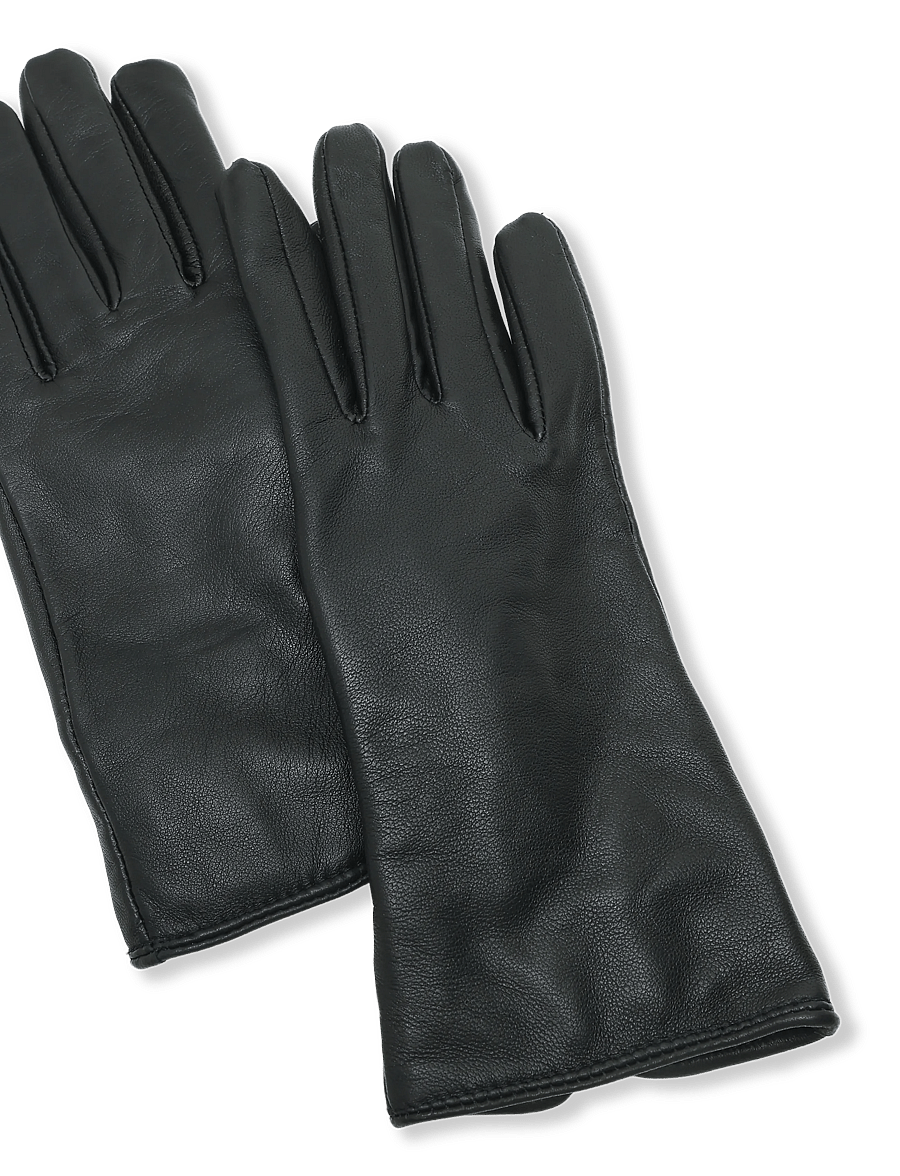 Vero Moda - VMMARY LEATHER GLOVES - læderhandsker - black - 3