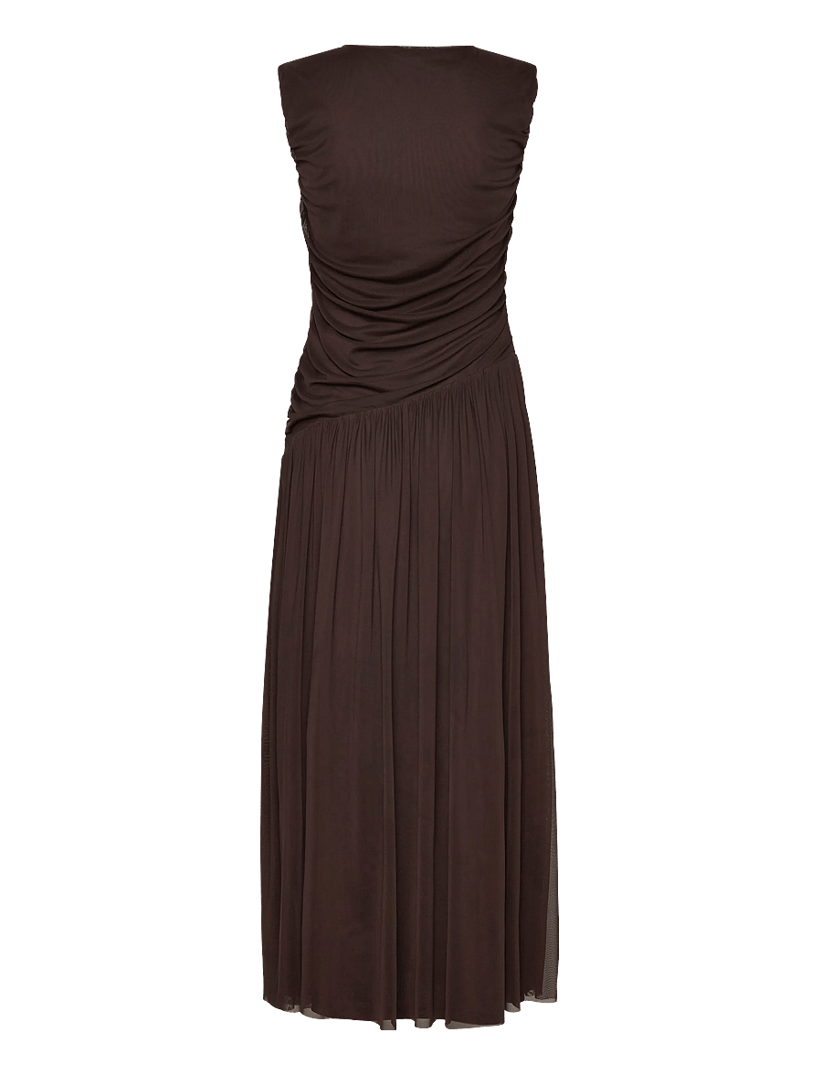 Vero Moda - VMPENELOPE SL MAXI DRESS JRS EXP - maxikleider - chocolate torte - 1