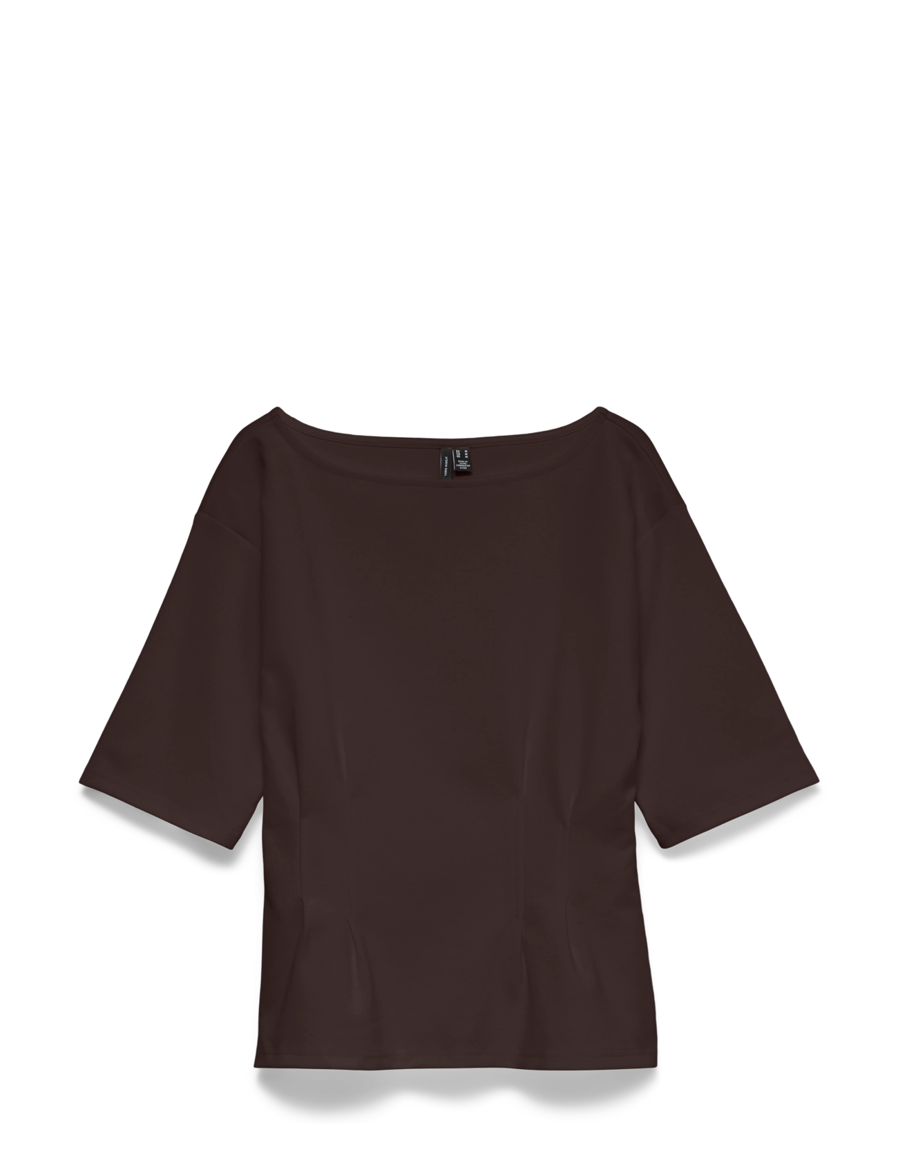 Vero Moda VMBJORK SS BOATNECK TOP JRS - Vero Moda - CHOCOLATE TORTE / brown