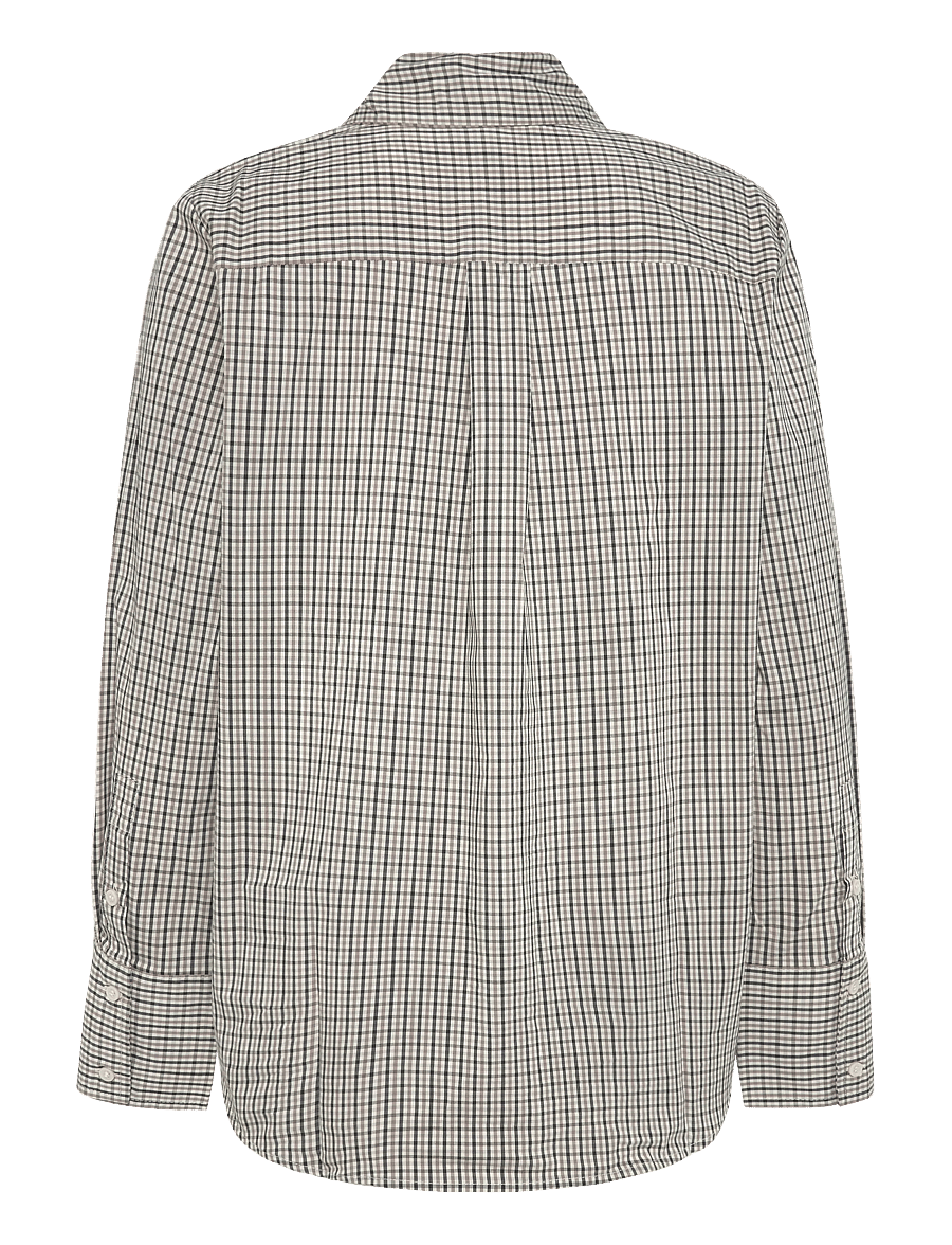 Vero Moda - VMSYNNE LS NECK SCARF SHIRT WVN NOOS - oatmeal - 2