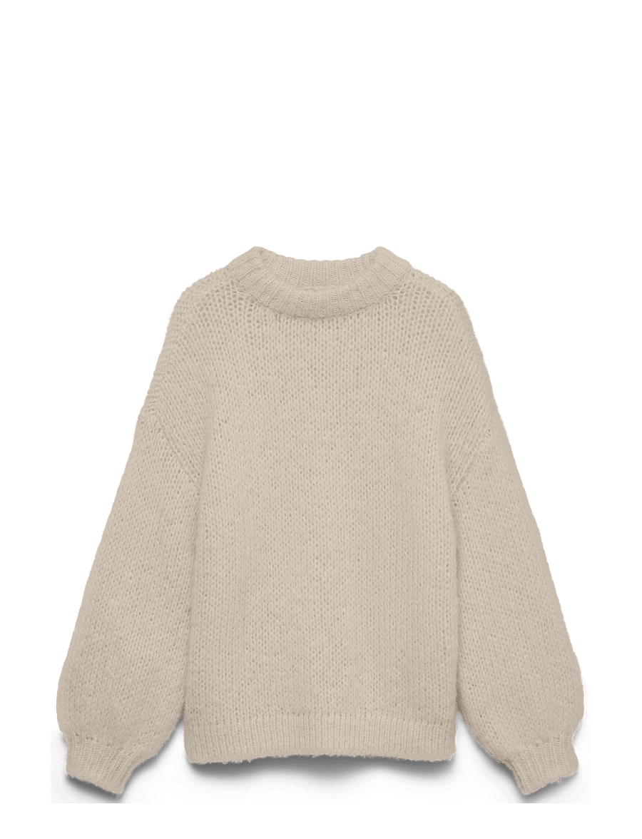 Vero Moda - VMMAYBE LS HIGH NECK PULLOVER NOOS - pullover - oatmeal - 0
