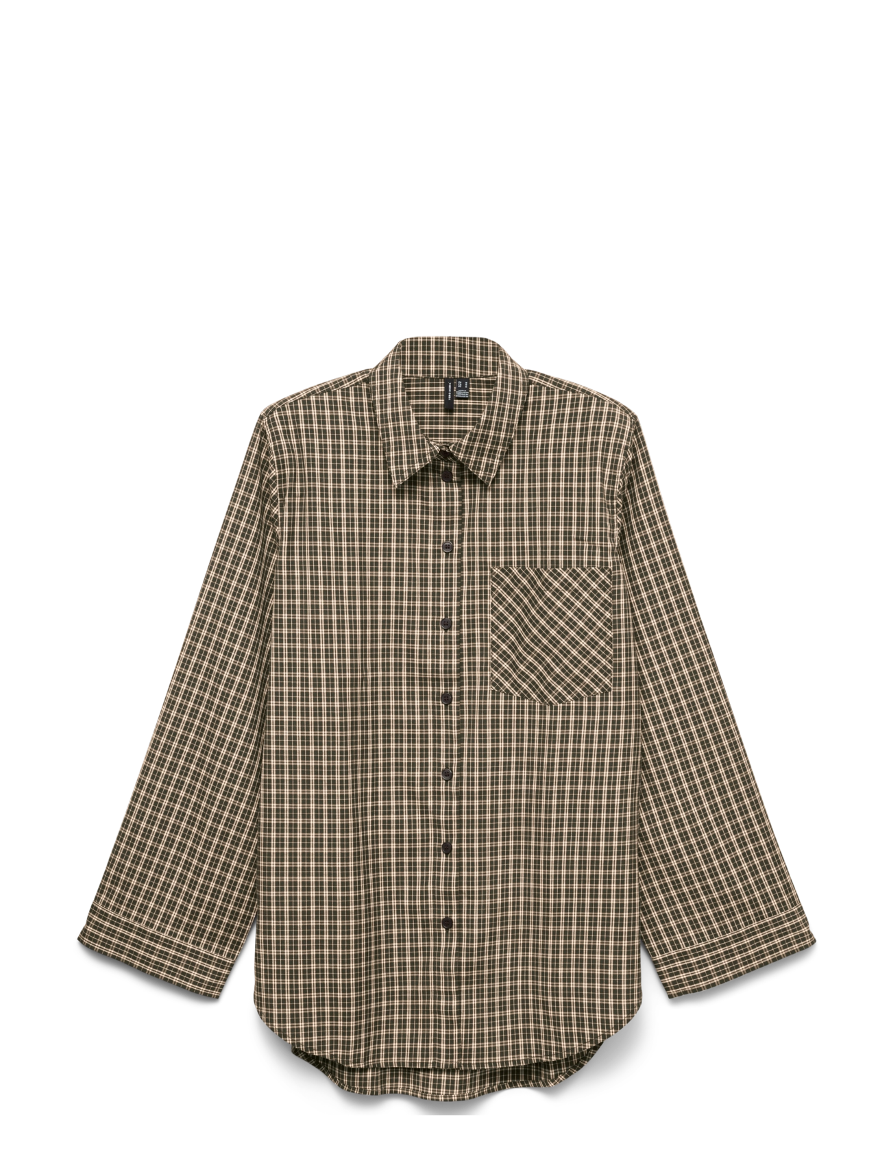 Vero Moda - VMKARA LS LOOSE CHECK SHIRT WVN - overshirts - forest night - 1