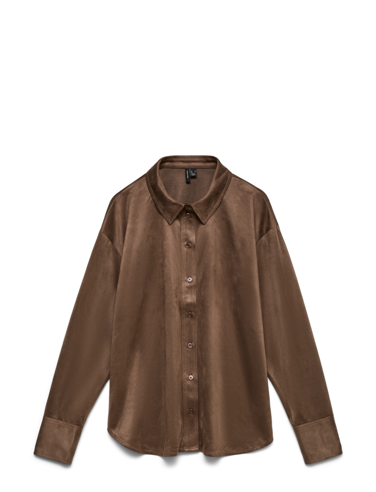 Vero Moda VMKATTY L/S SHIRT WVN - Kleidung - FOSSIL / brown