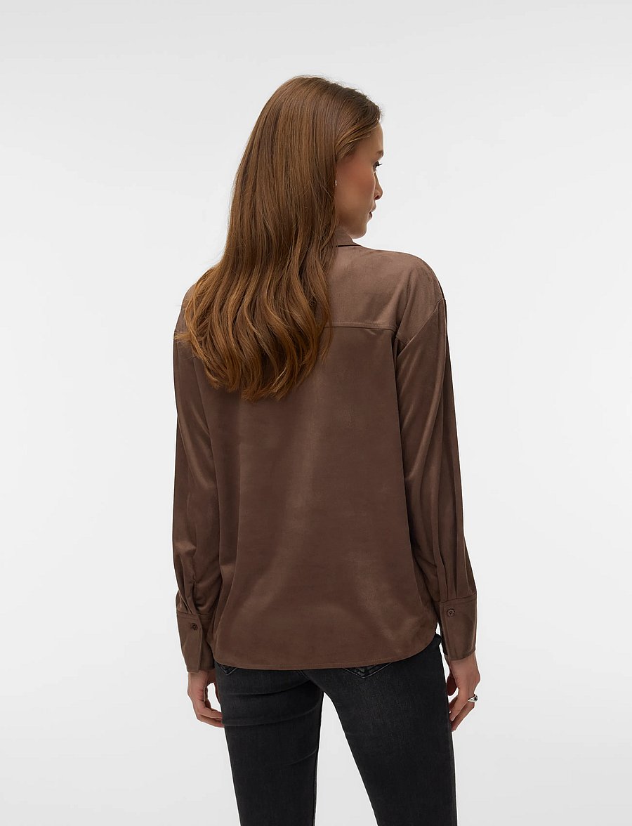 Vero Moda - VMKATTY L/S SHIRT WVN - fossil - 2