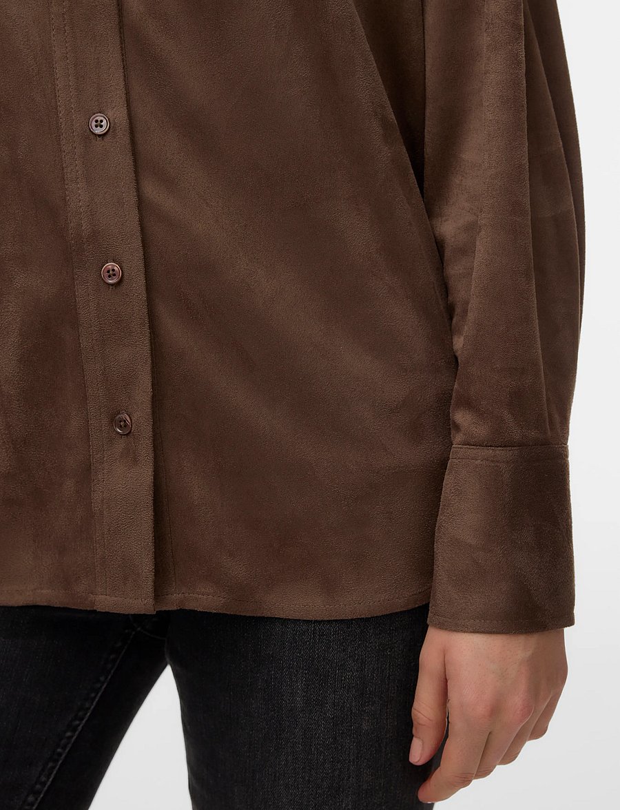 Vero Moda - VMKATTY L/S SHIRT WVN - fossil - 4