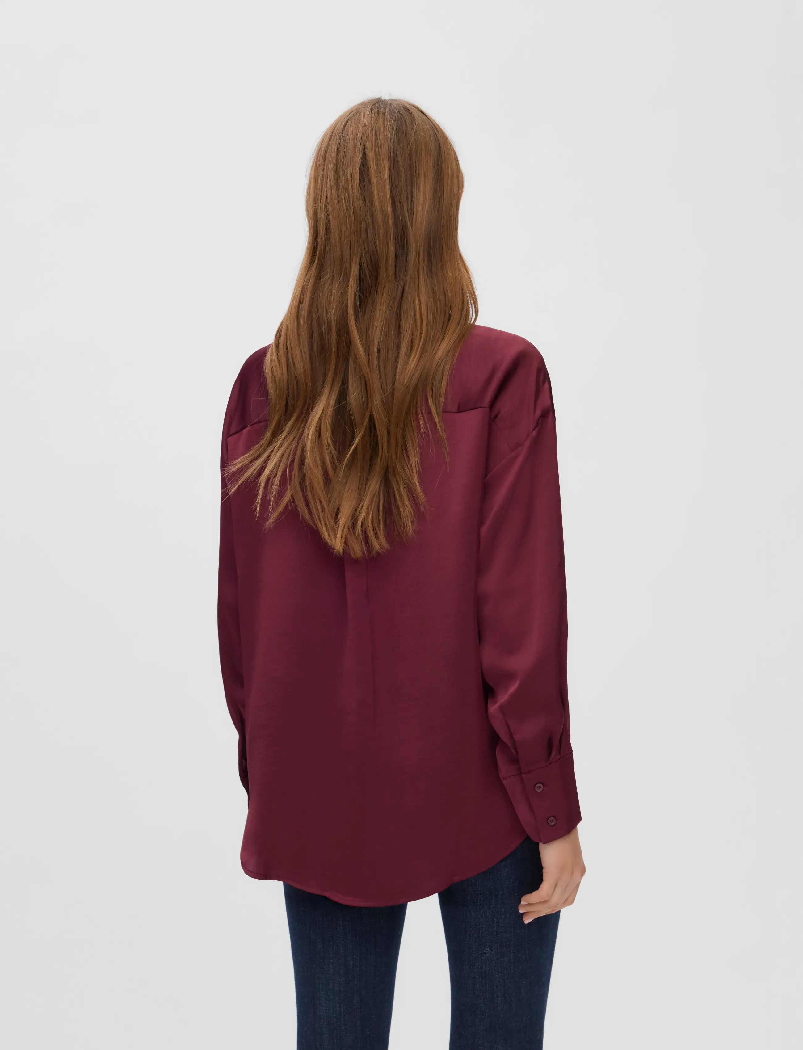 Vero Moda - VMMIRO LS SHIRT WVN NOOS - långärmade skjortor - windsor wine - 2