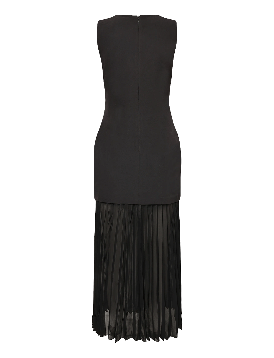 Vero Moda - VMFIVA SL LONG PLEATED DRESS - maxikleider - black - 2