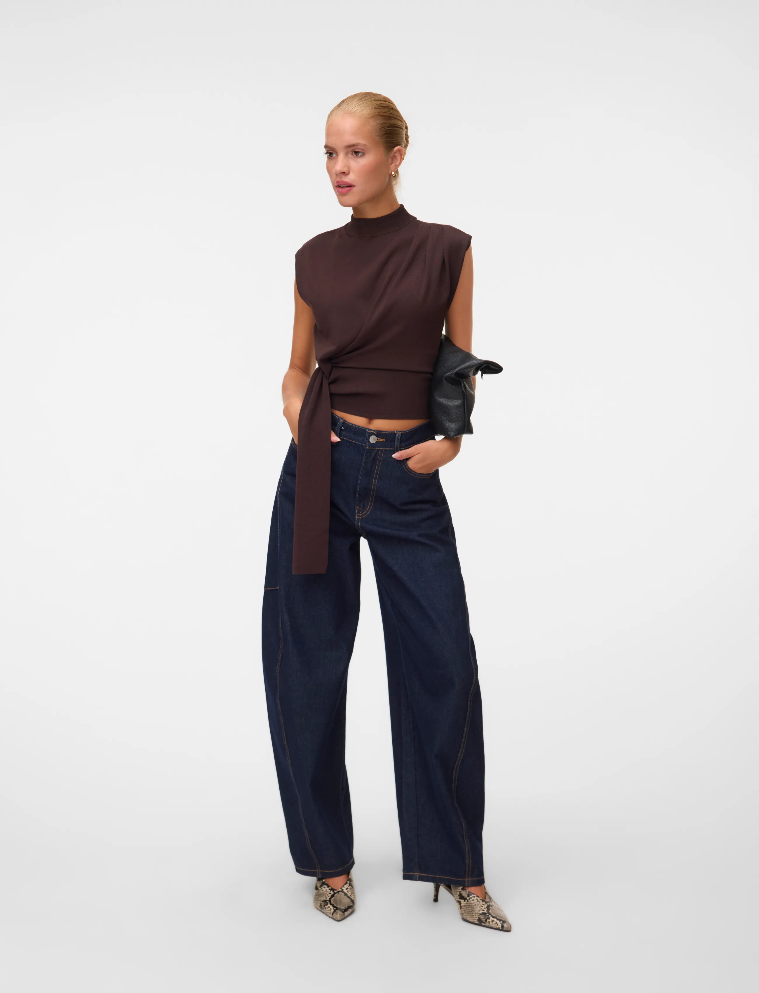 Vmbari Sl Highneck Top Prm