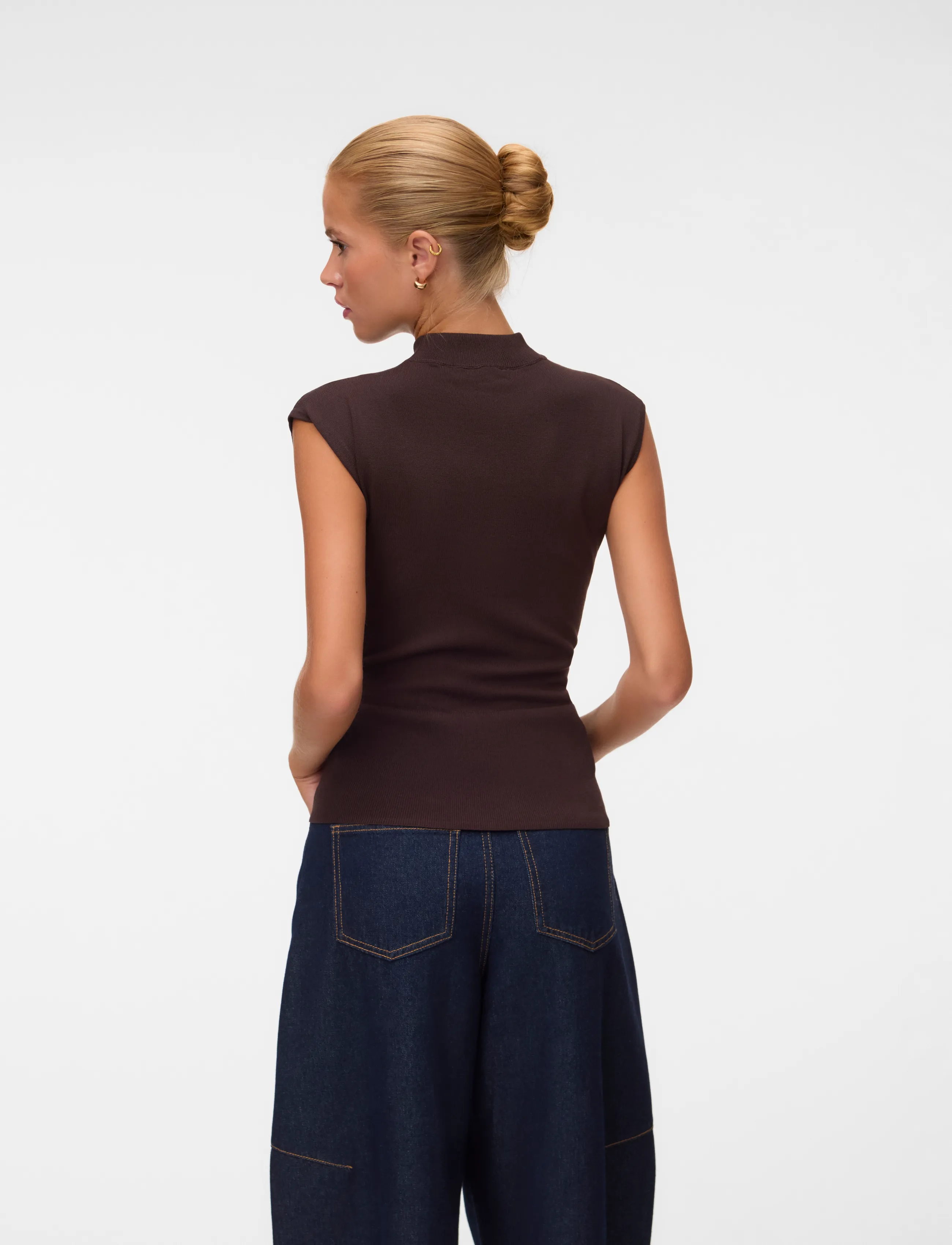 VERO MODA Vmbari Sl Highneck Top Prm polotröjor dam – bild 2