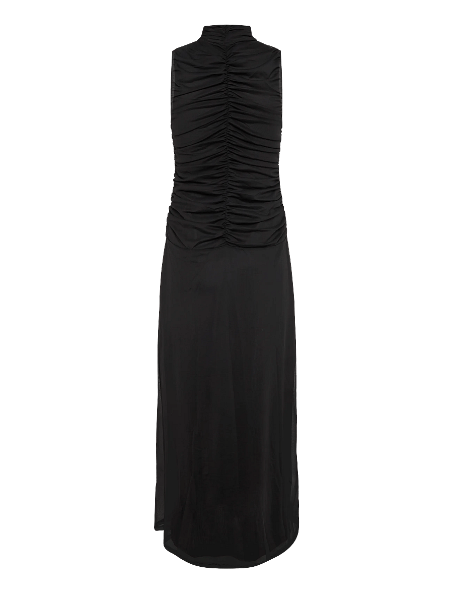 Vero Moda - AWERICA SL HIGH NECK ANKLE DRESS - party dresses - black - 2