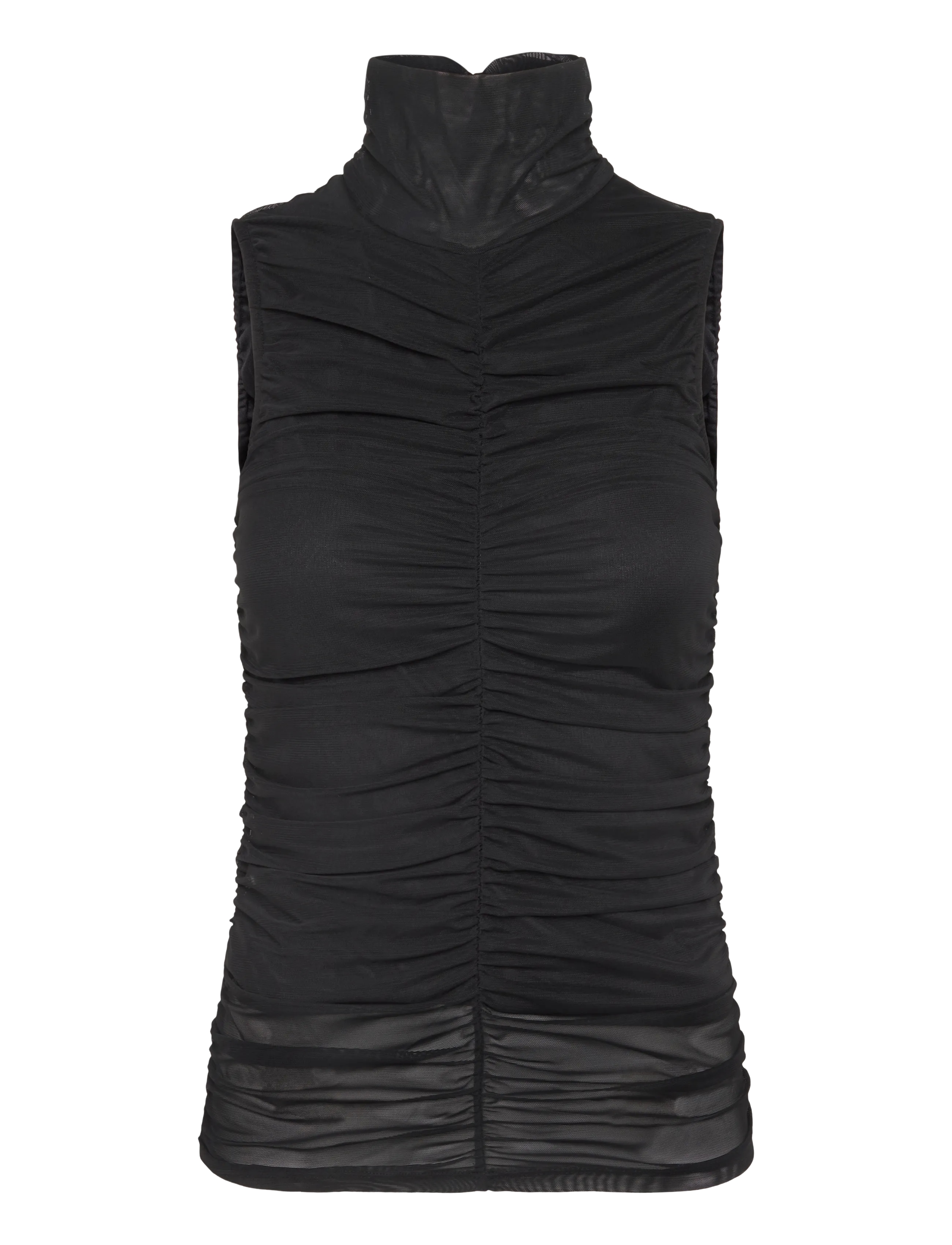 Vero Moda AWERICA SL HIGH NECK TOP - Naiste pidulikud riided - BLACK / black