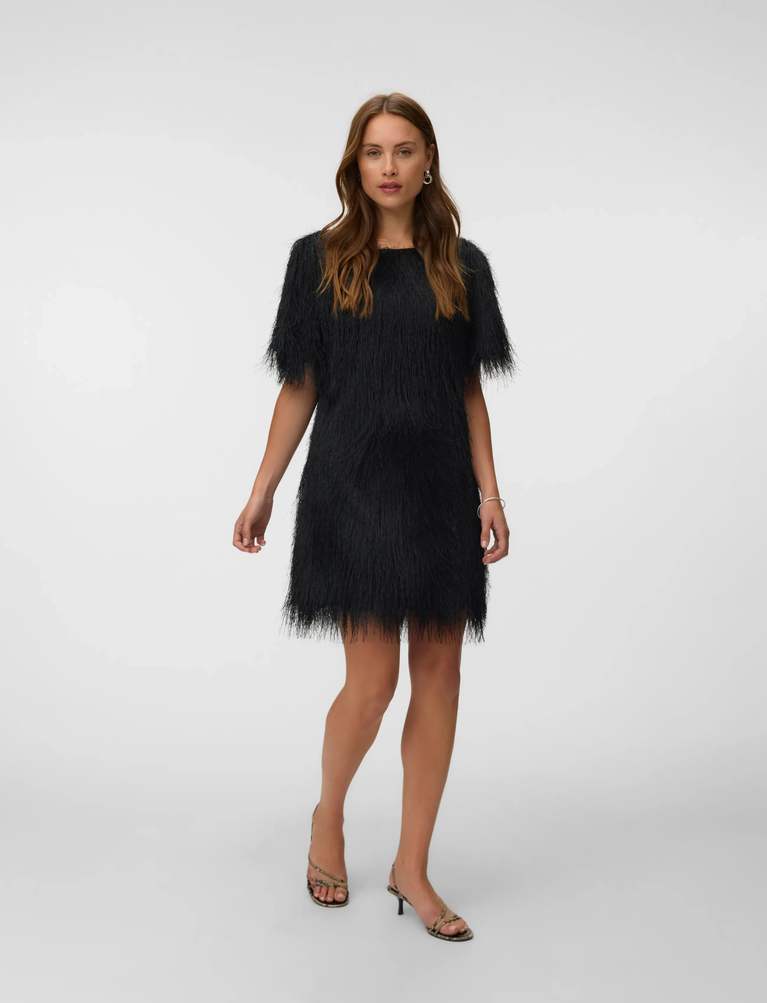 Vero Moda AWEMBERLEY SS MINI DRESS - Kvinnor - BLACK / black