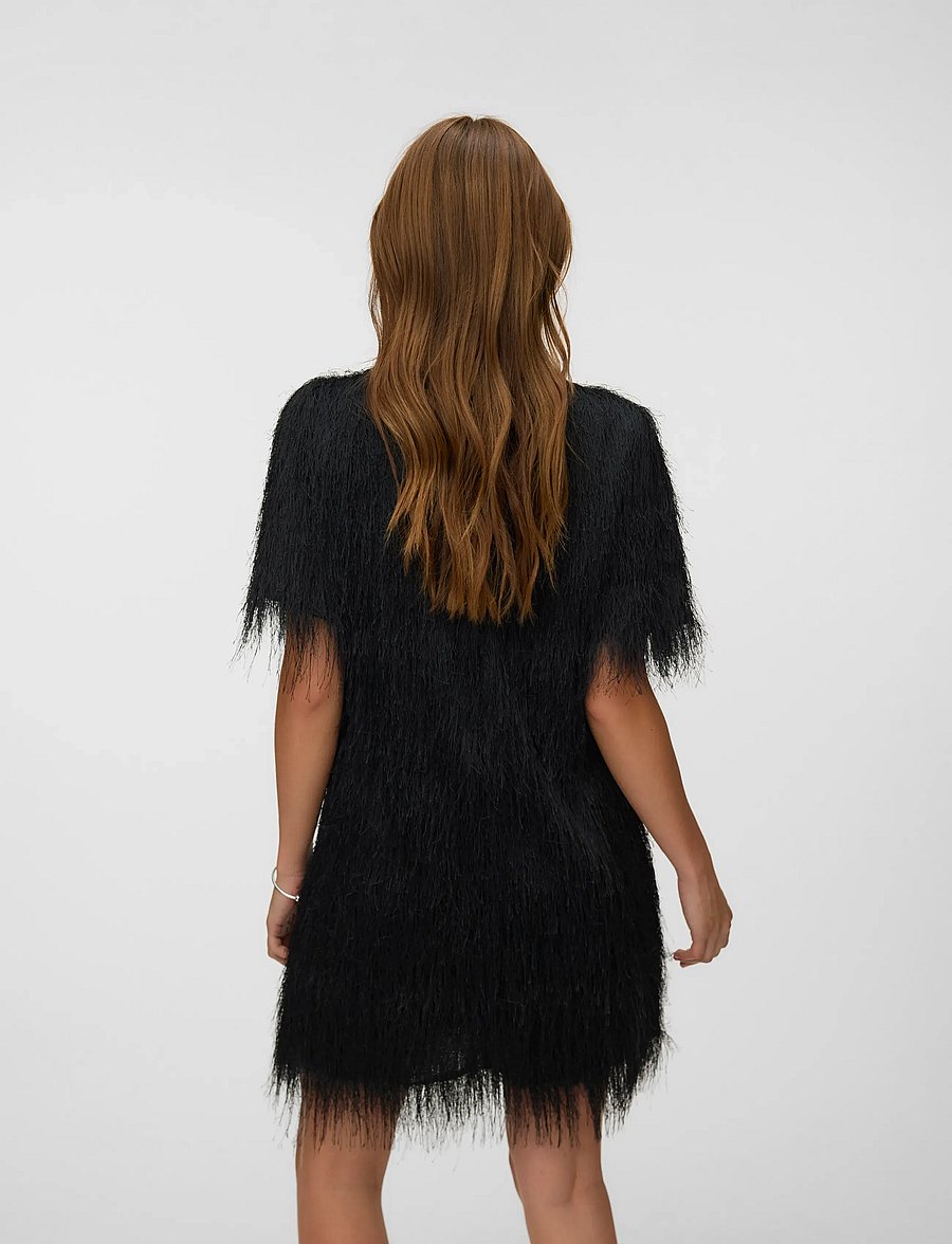 Vero Moda - AWEMBERLEY SS MINI DRESS - black - 3