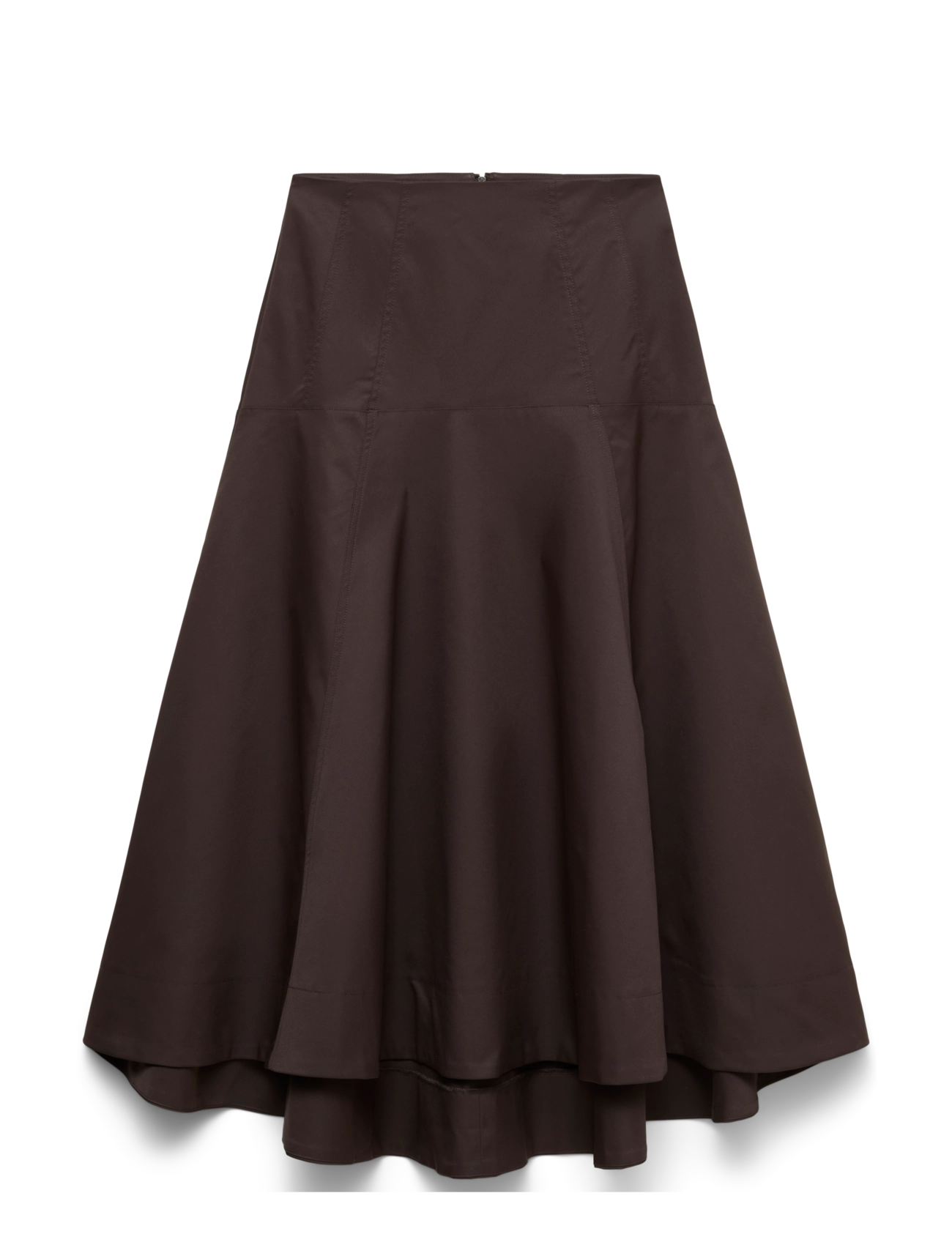 Vero Moda VMVIGGA HW HIGH LOW SKIRT PRM - Neuheiten - CHOCOLATE TORTE / brown