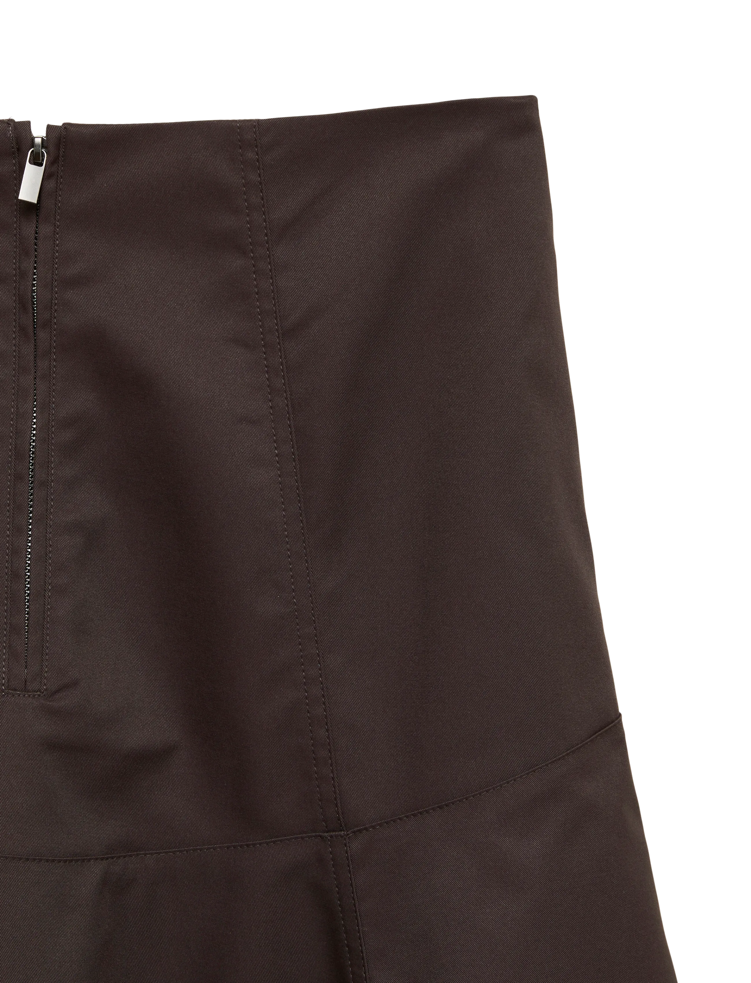 Vero Moda - VMVIGGA HW HIGH LOW SKIRT PRM - midi-röcke - chocolate torte - 1