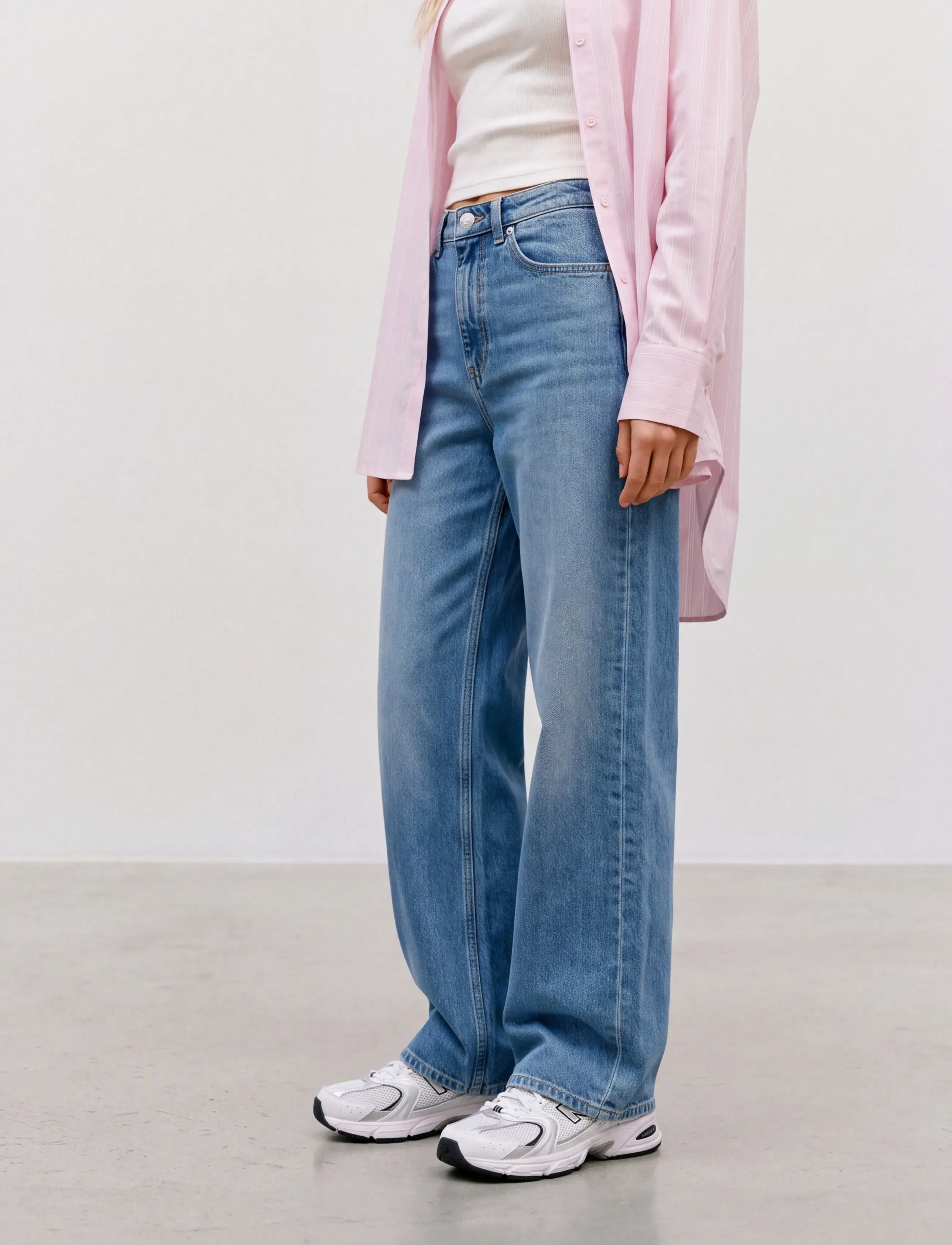 Vero Moda - VMTESSA HR WIDE JEANS RA3065 GA NOOS - brede jeans - medium blue denim - 3