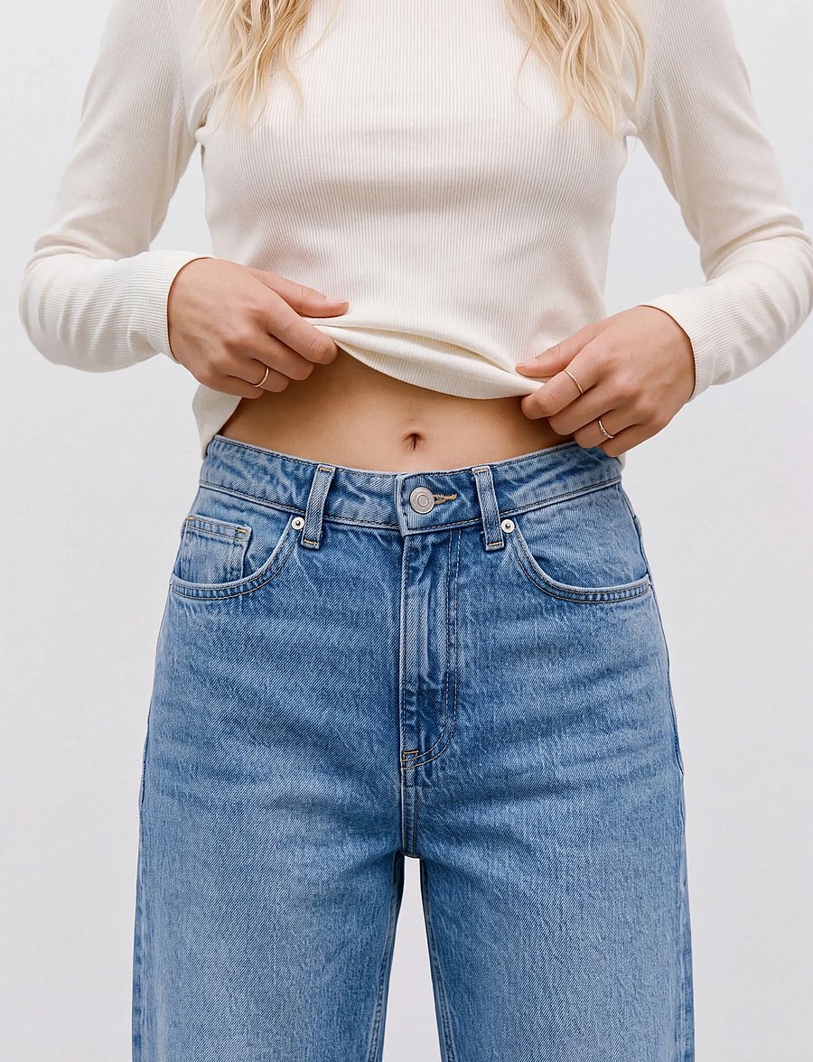 Vero Moda - VMTESSA HR WIDE JEANS RA3065 GA NOOS - brede jeans - medium blue denim - 4