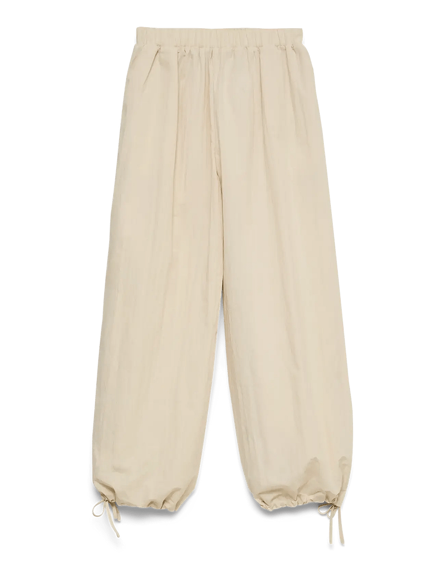 Vero Moda - VMMARY MW HAREM PANT WVN EXP - laia säärega püksid - oyster white - 0