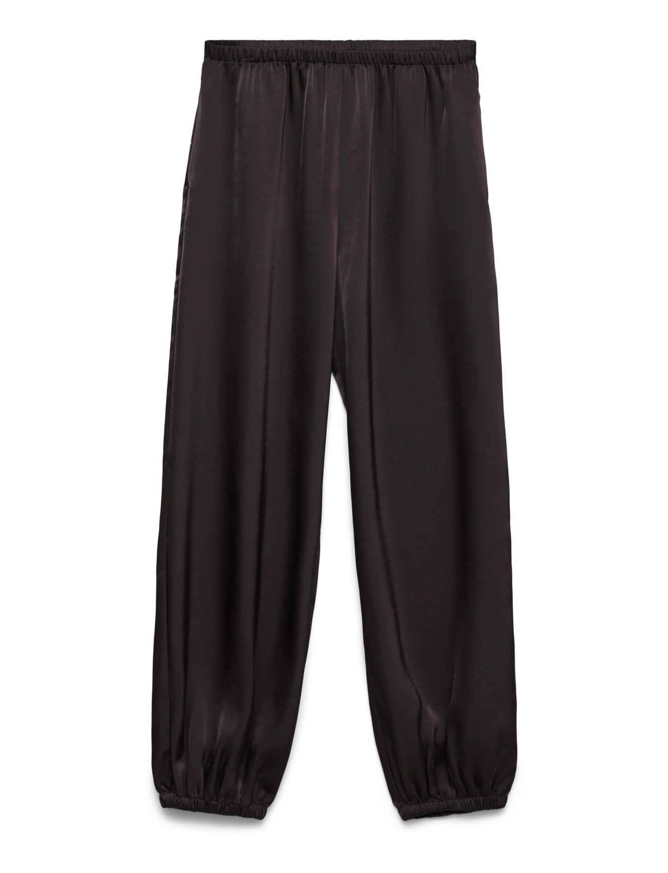 Vero Moda - VMMIRO MW BALLOON PANT WVN - barrel trousers - chocolate torte - 1