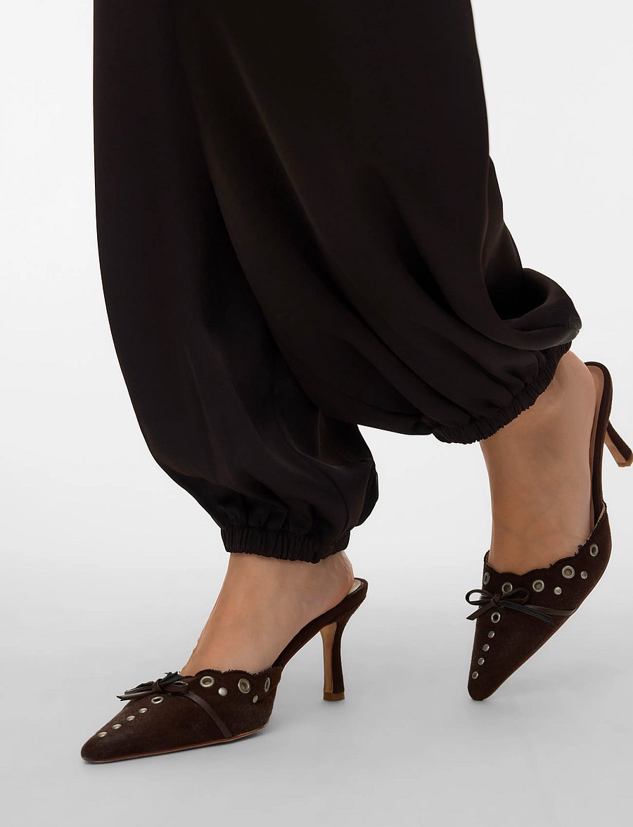 Vero Moda - VMMIRO MW BALLOON PANT WVN - barrel-bukser - chocolate torte - 3