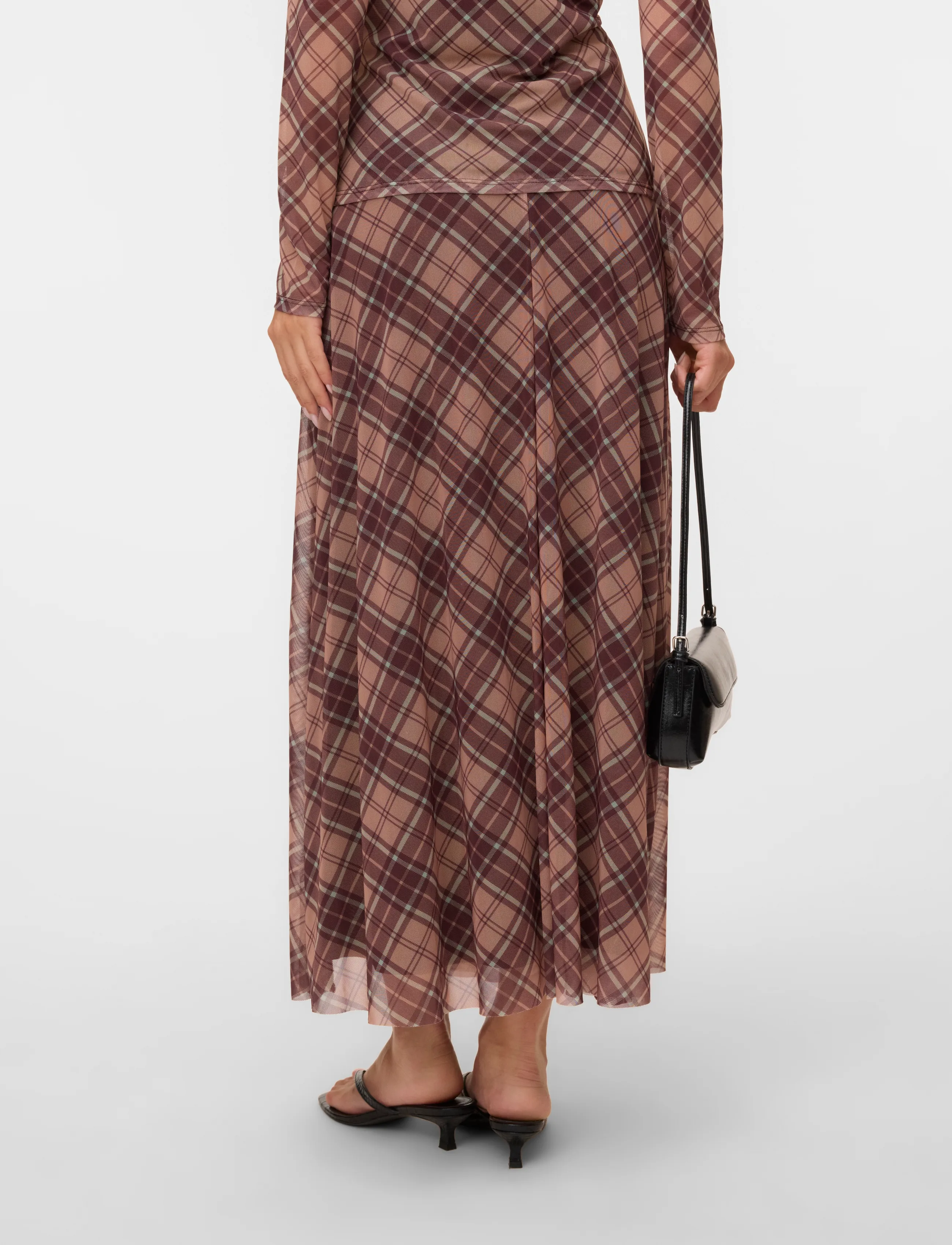 Vero Moda - VMSALLY MW ANKLE SKIRT JRS EXP - laveste priser - misty rose - 3