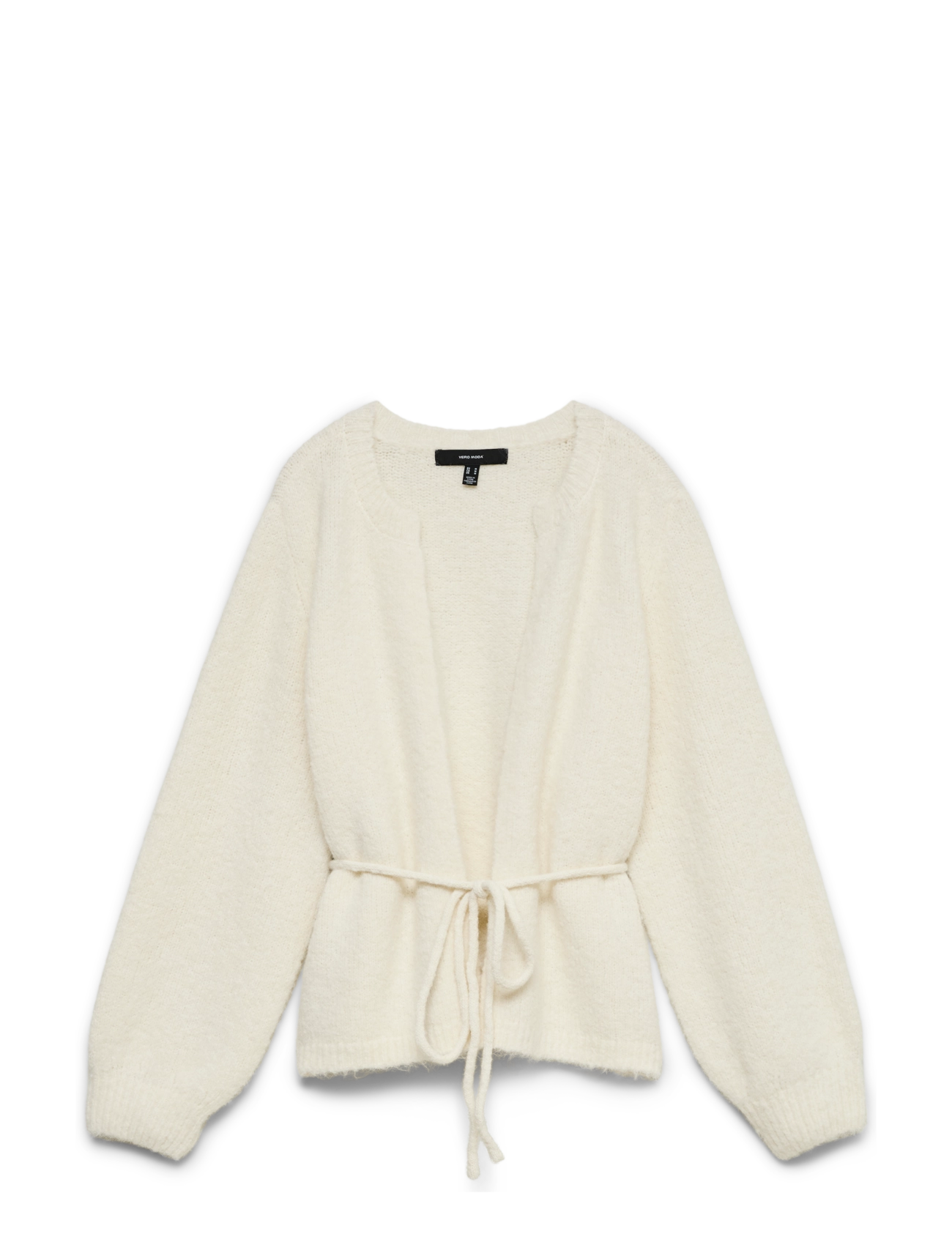 Vero Moda VMBERRY LS O-NECK TIE CARDIGAN NOOS - Kleidung - BIRCH / cream