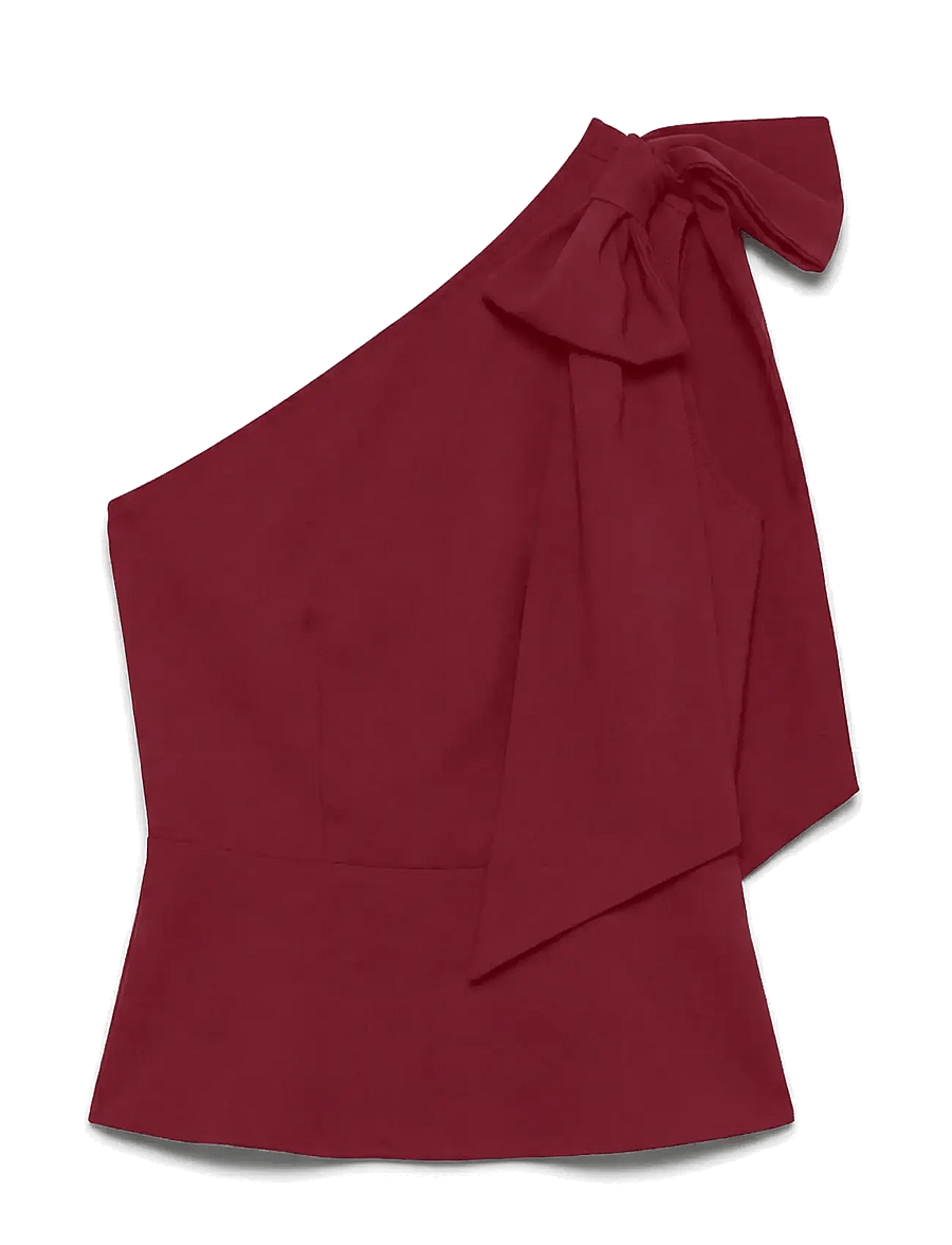 Vero Moda - VMEVELIN SL TOP WVN PA - sleeveless blouses - biking red - 0