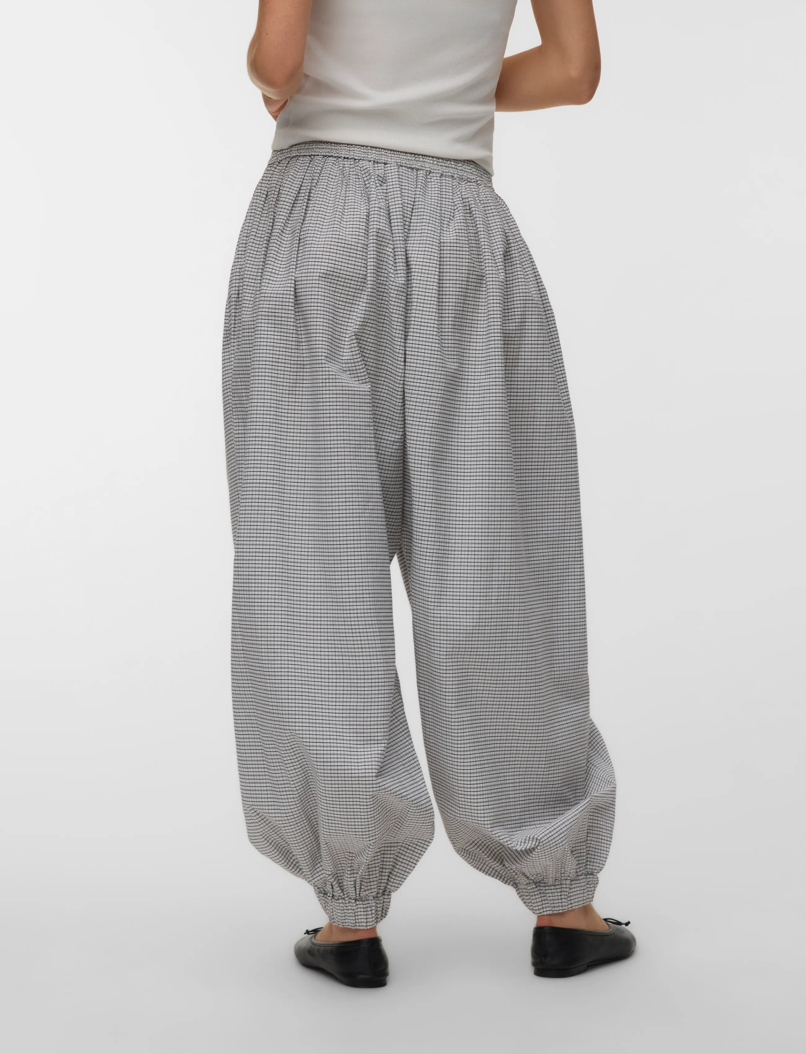 Awcanella Balloon Check Pant 2