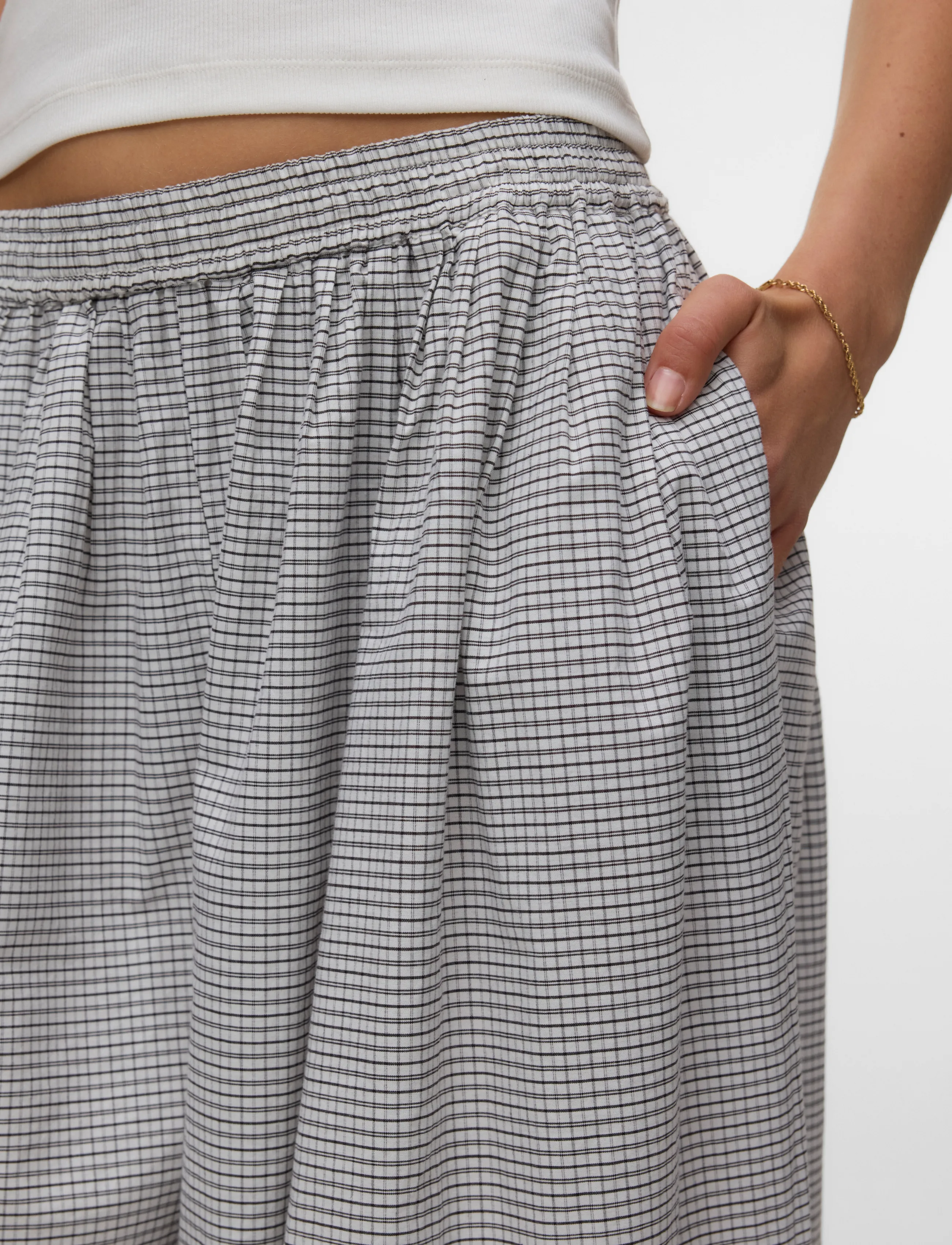 Awcanella Balloon Check Pant 6