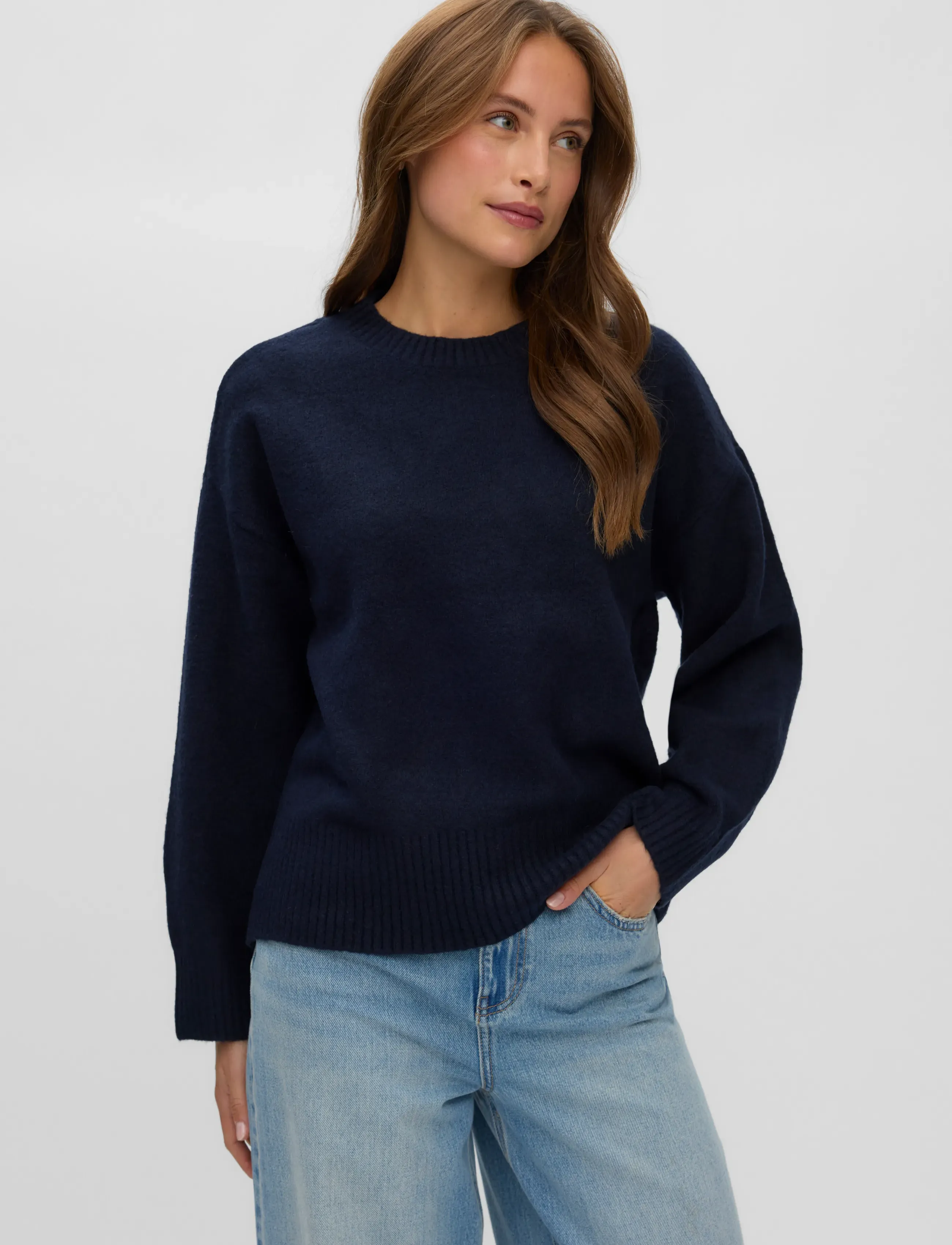 Vero Moda - VMSIF LS O-NECK PULLOVER NOOS - herbstliche kleidung - night sky - 3