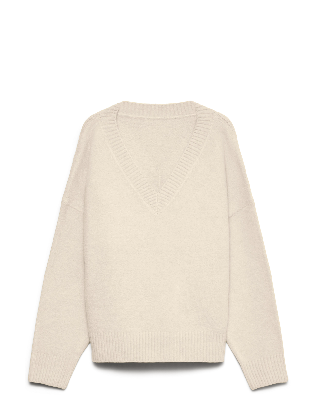 Vero Moda VMSIF LS V-NECK PULLOVER NOOS - Kampsunid - BIRCH / cream