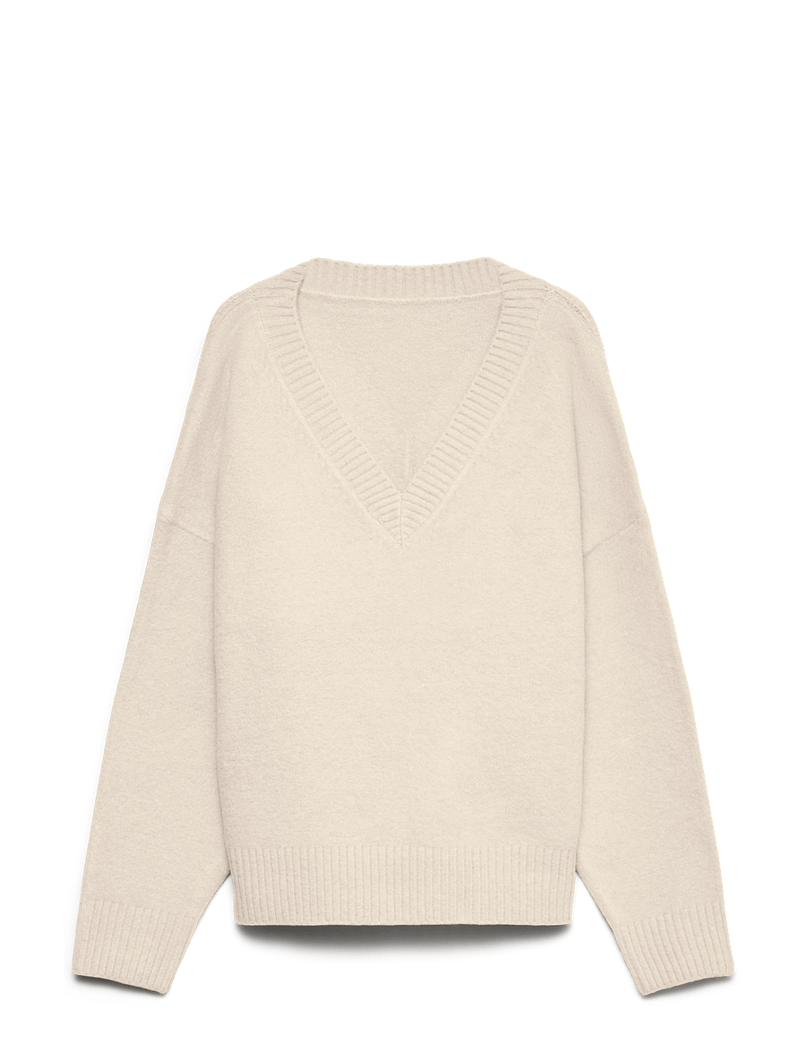 Vero Moda - VMSIF LS V-NECK PULLOVER NOOS - birch - 0