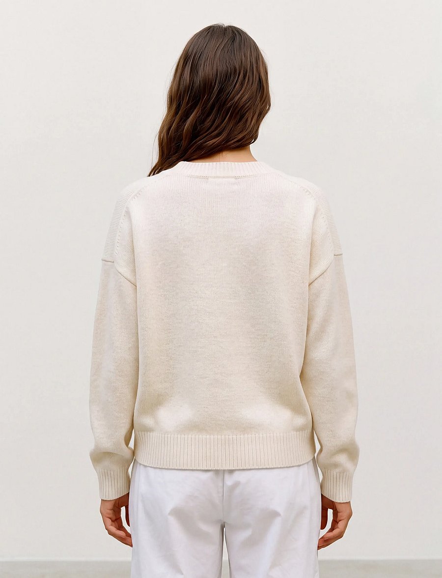 Vero Moda - VMSIF LS V-NECK PULLOVER NOOS - pullover - birch - 2