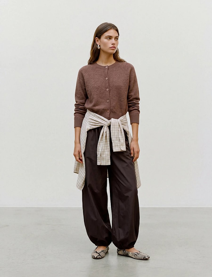 Vero Moda - VMSIF LS O-NECK CARDIGAN NOOS - strickjacken - cocoa brown - 0