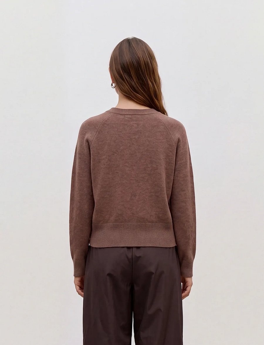 Vero Moda - VMSIF LS O-NECK CARDIGAN NOOS - strickjacken - cocoa brown - 2