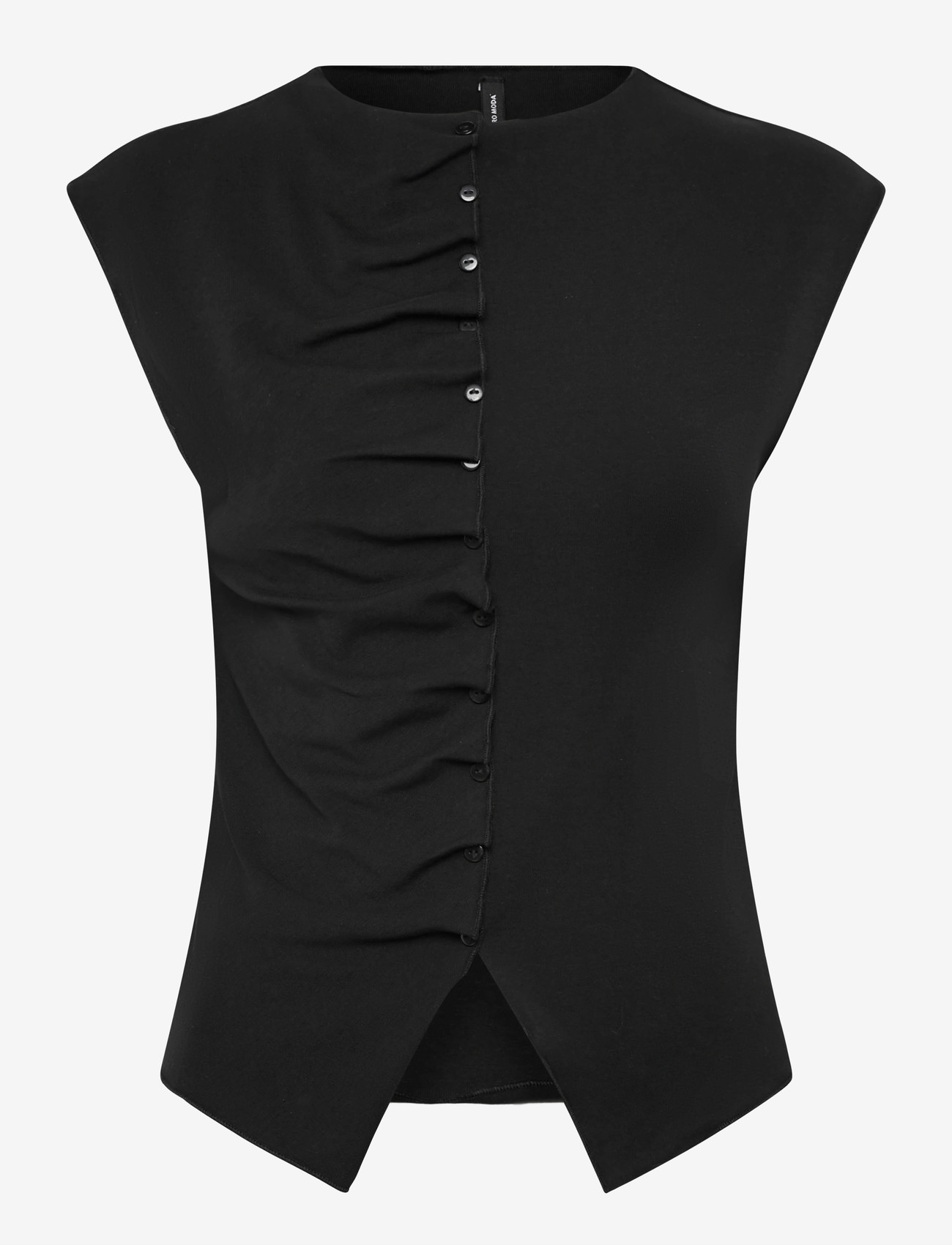 Vero Moda - VMROSA SL BUTTON DETAIL TOP JRS EXP SB4 - tanktops - black - 1