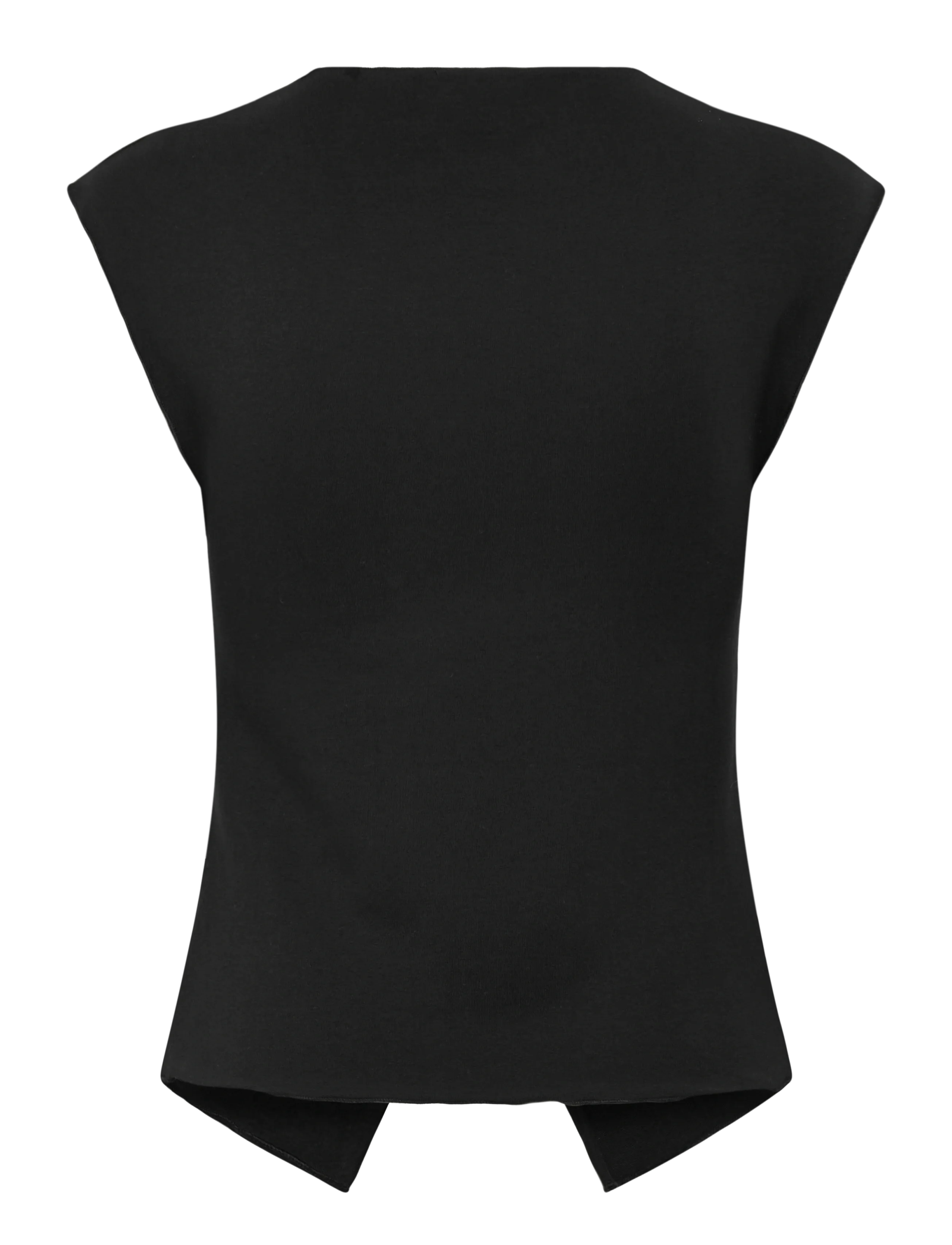 Vero Moda - VMROSA SL BUTTON DETAIL TOP JRS EXP SB4 - sleeveless tops - black - 2