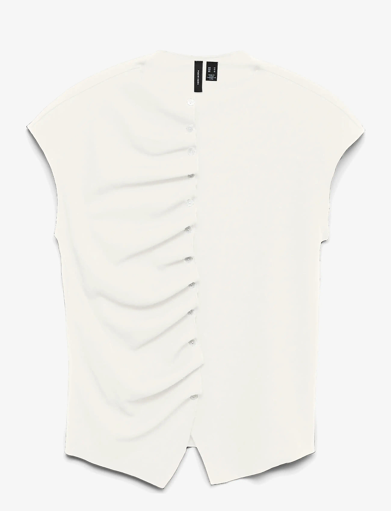 Vero Moda - VMROSA SL BUTTON DETAIL TOP JRS EXP SB4 - tanktops - snow white - 1