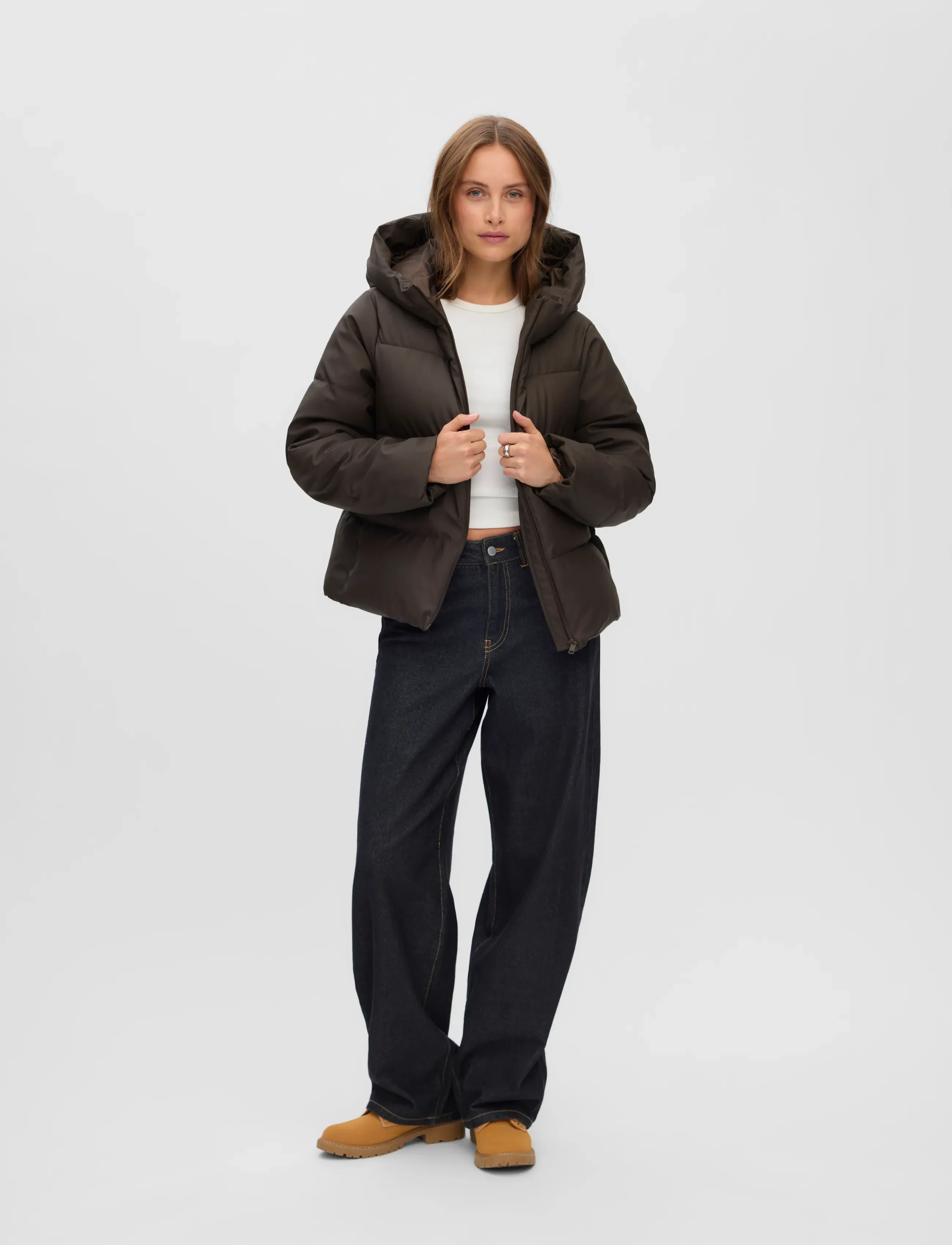 Vero Moda VMGRETAANNA SHORT COATED JACKET NOOS - Everyday Style - CHOCOLATE TORTE / brown
