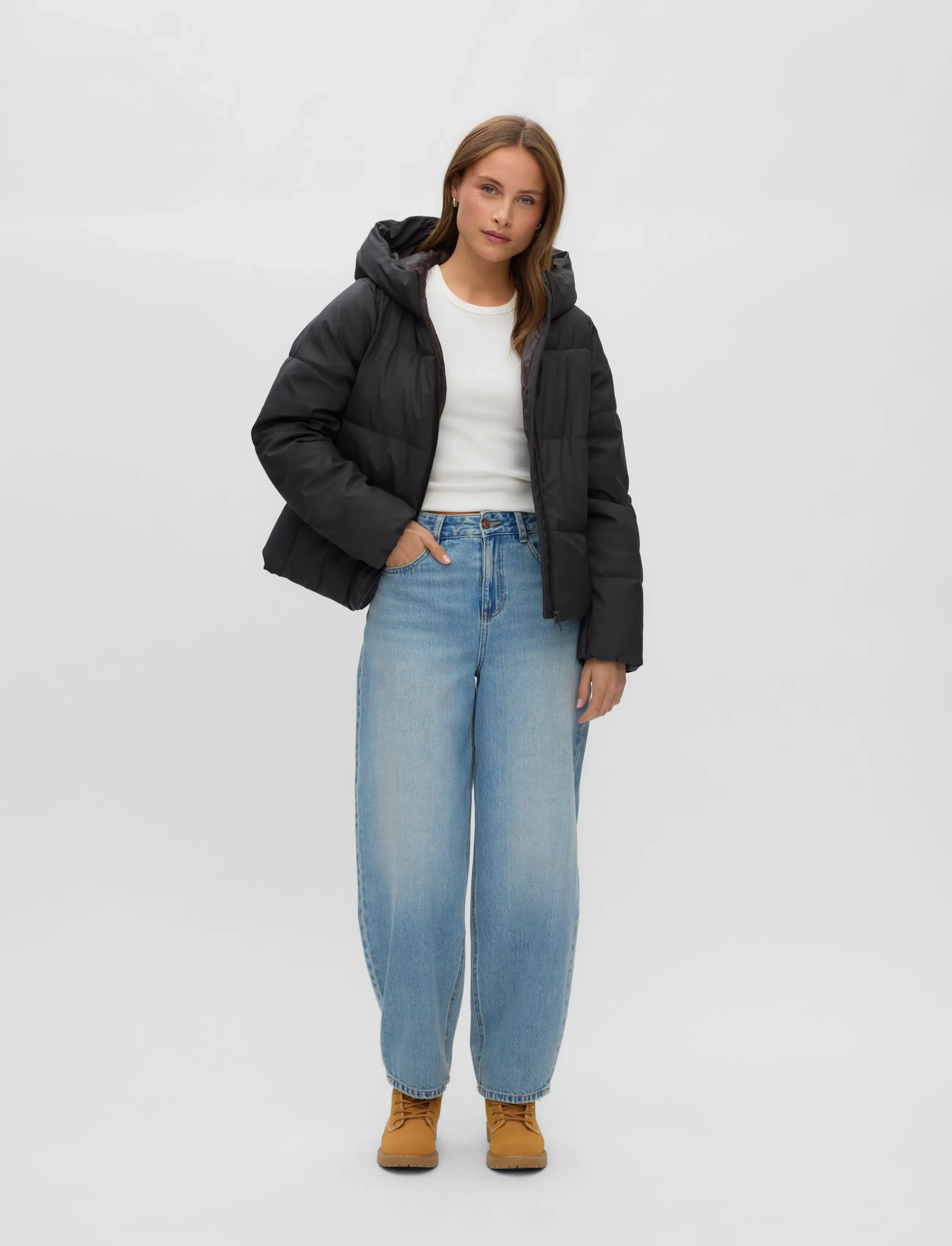 Vero Moda VMGRETAANNA SHORT COATED JACKET NOOS - Joped - CHOCOLATE TORTE / brown