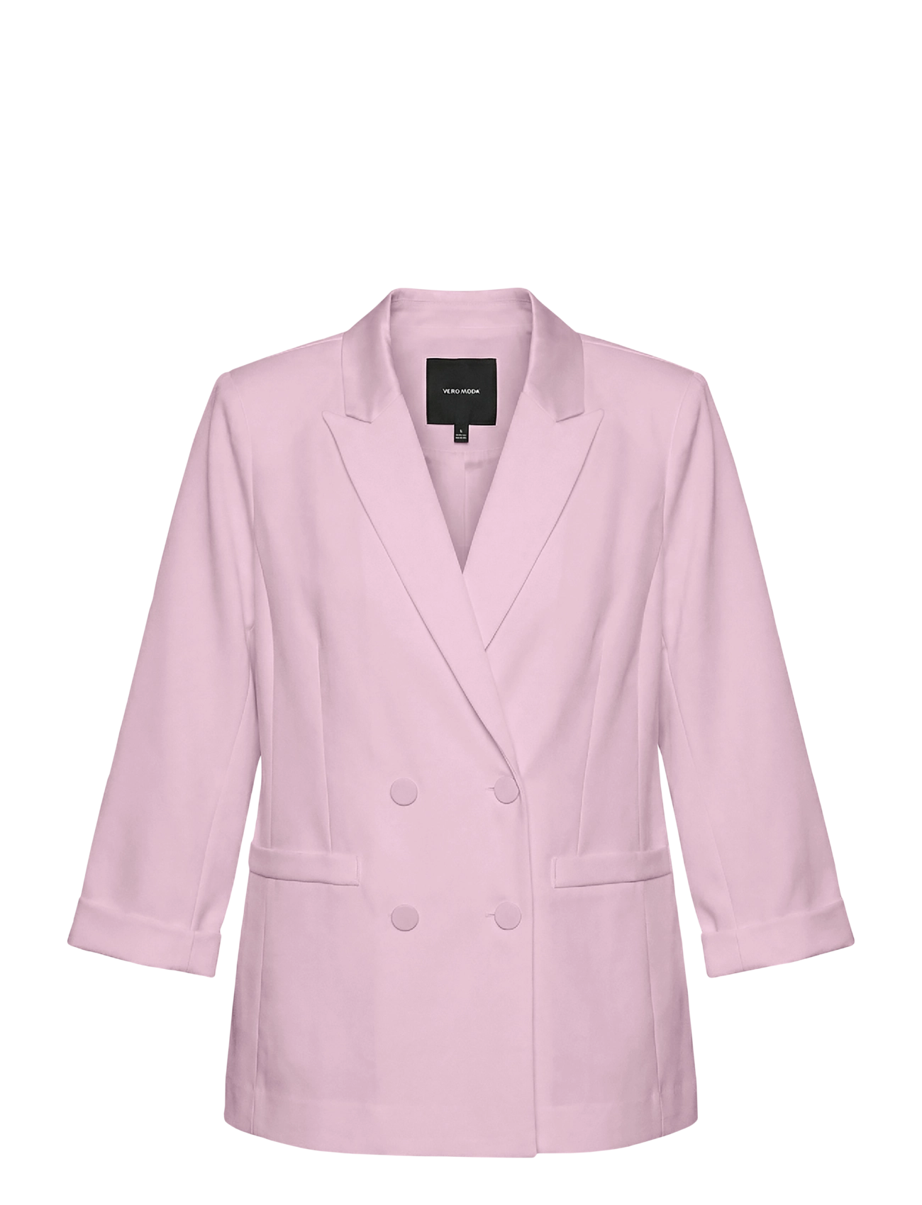 Vero Moda Vmcarolina Ls Blazer Wvn Exp, L, Pink, Blazere > Dobbeltradede Blazere, Dame