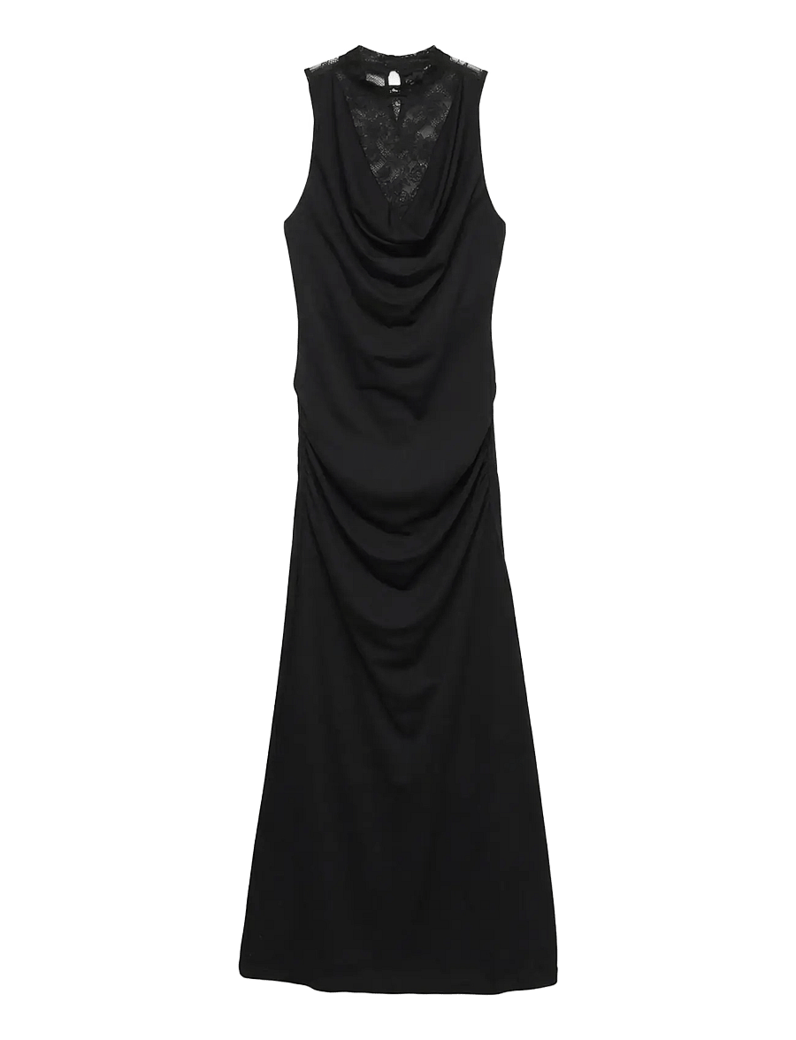 Vero Moda - VMCILJA SL ANKLE LACE DRESS JRS - spetsklänningar - black - 1