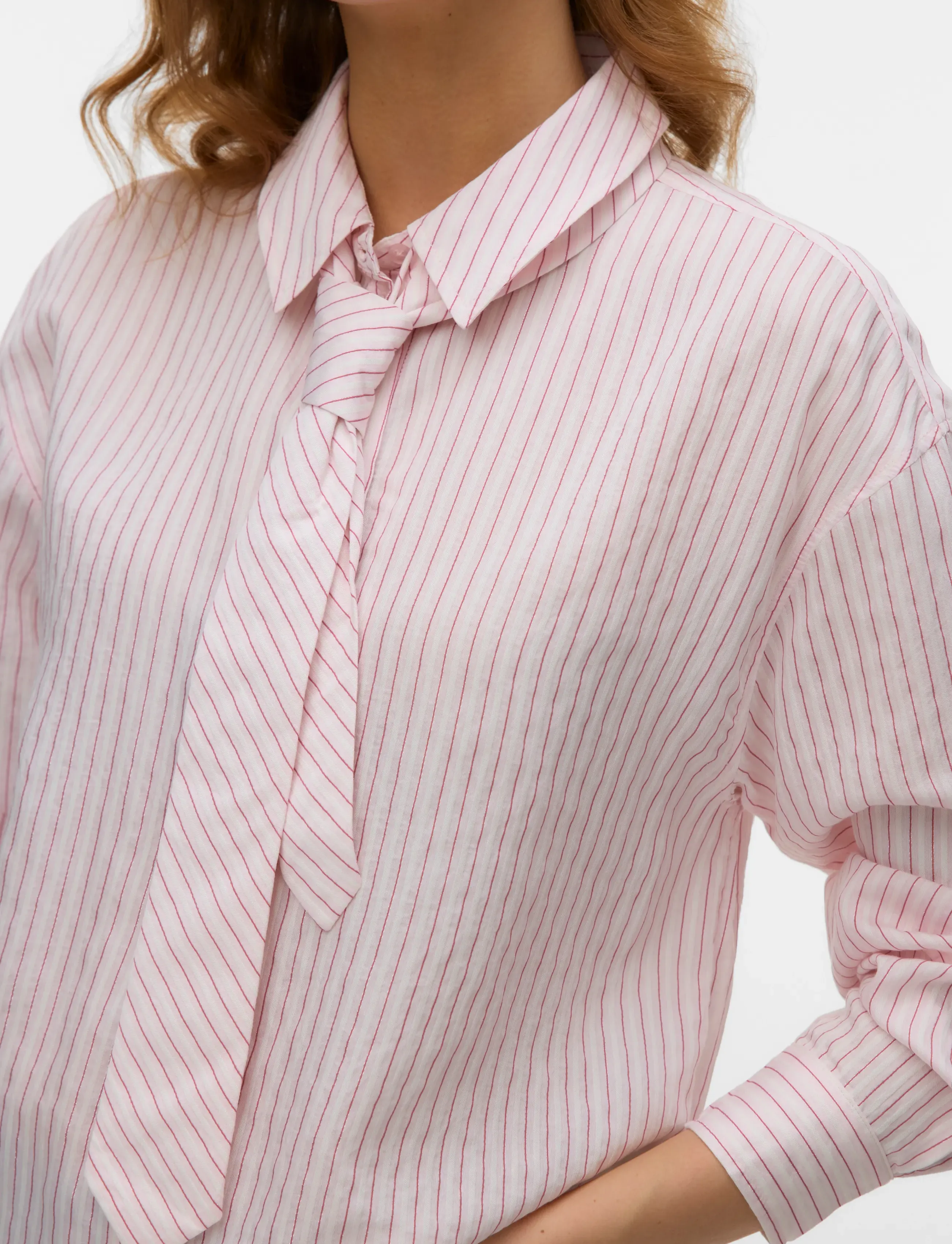 Vero Moda - VMJULIANA LS TIE DETAIL SHIRT EXP - langerma skyrtur - star white - 5